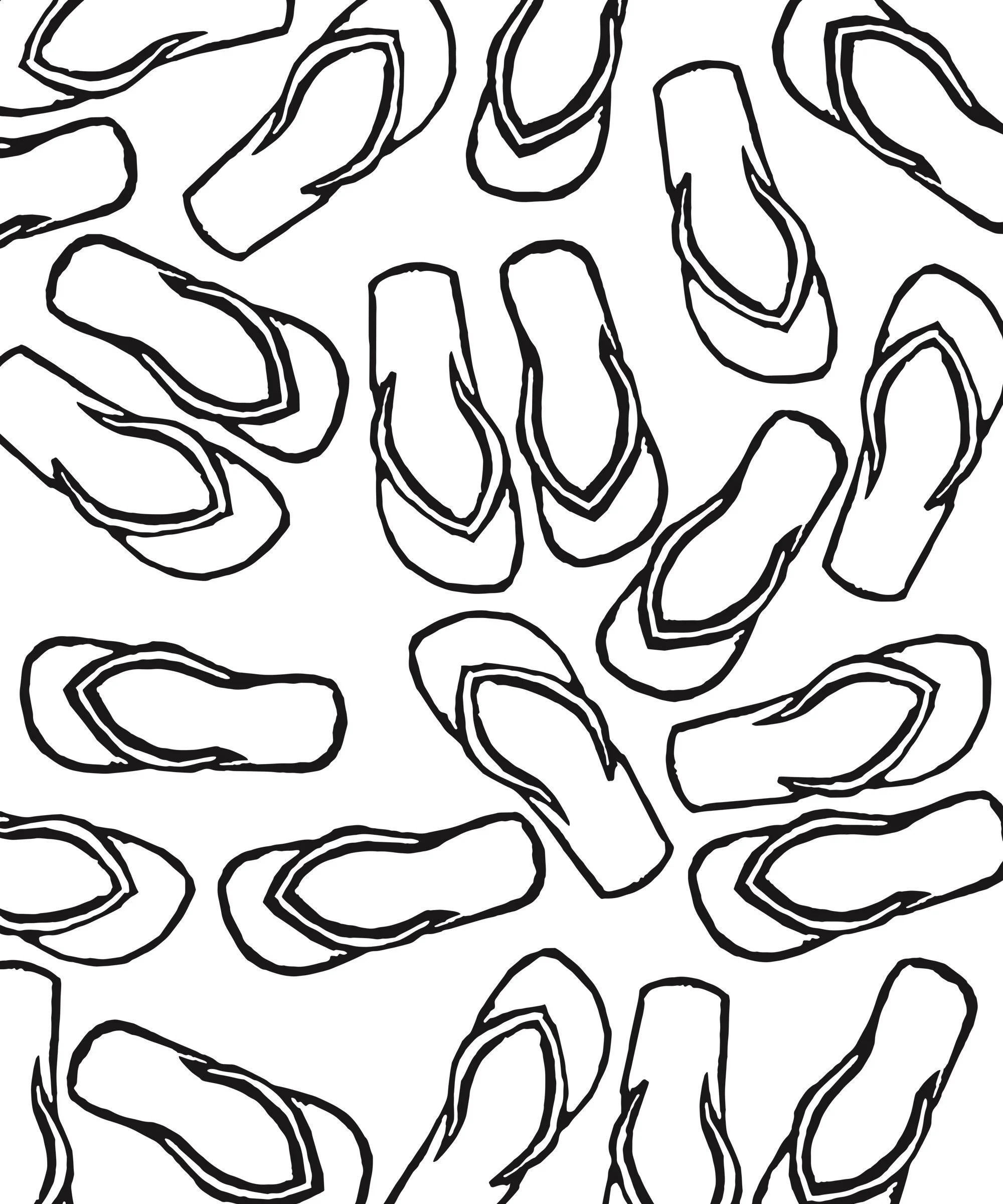 Flip Flops — repeat pattern · 2017