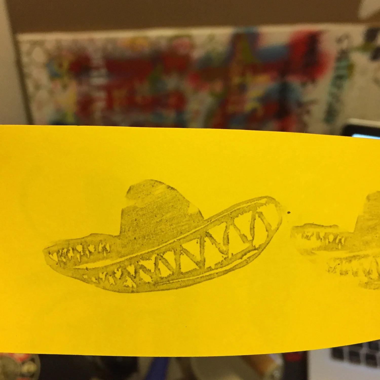 Sombrero — Relief Prints — Finished work