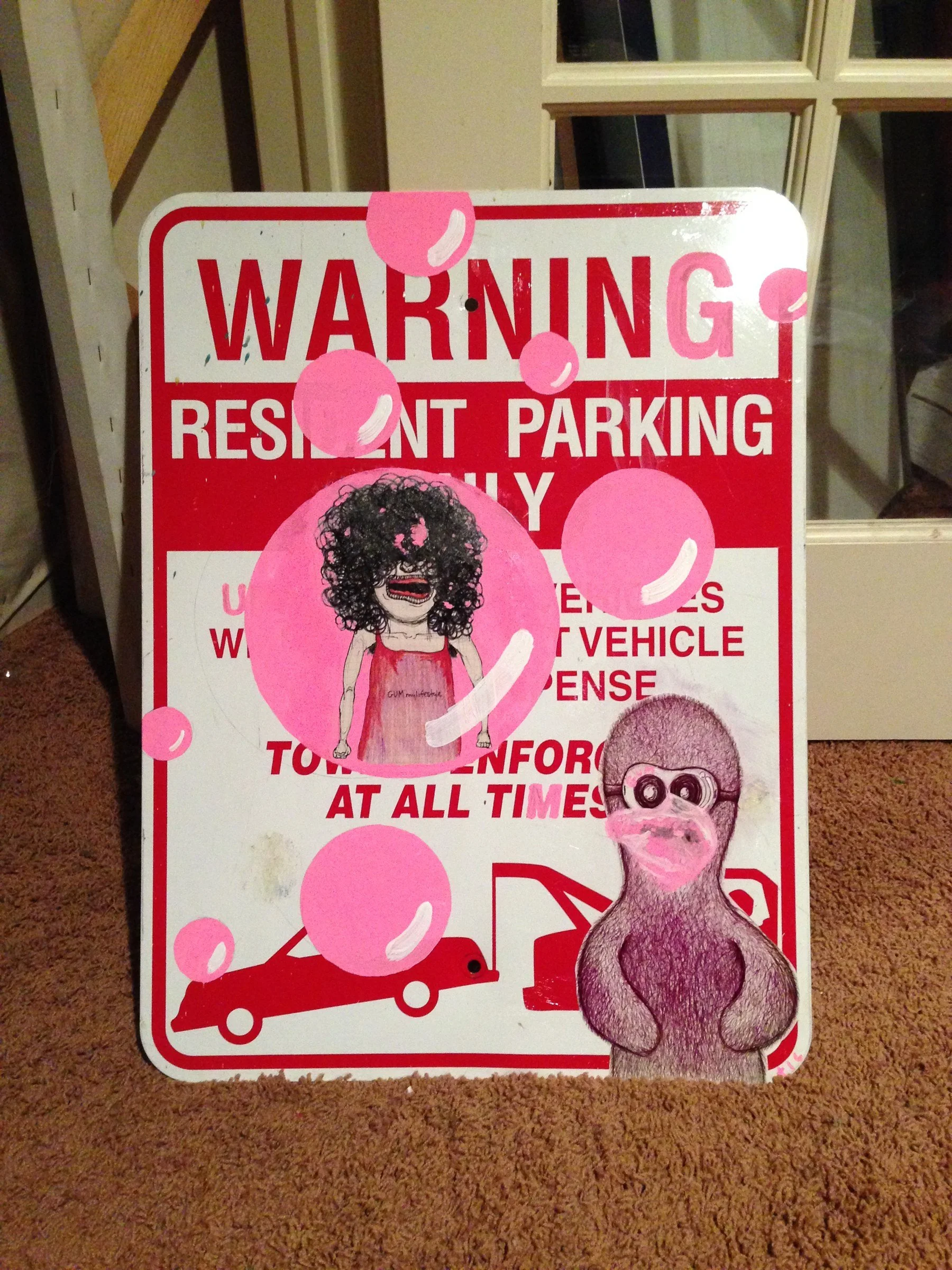 Parking Sign — Character Painting · 2014 · Related view 2