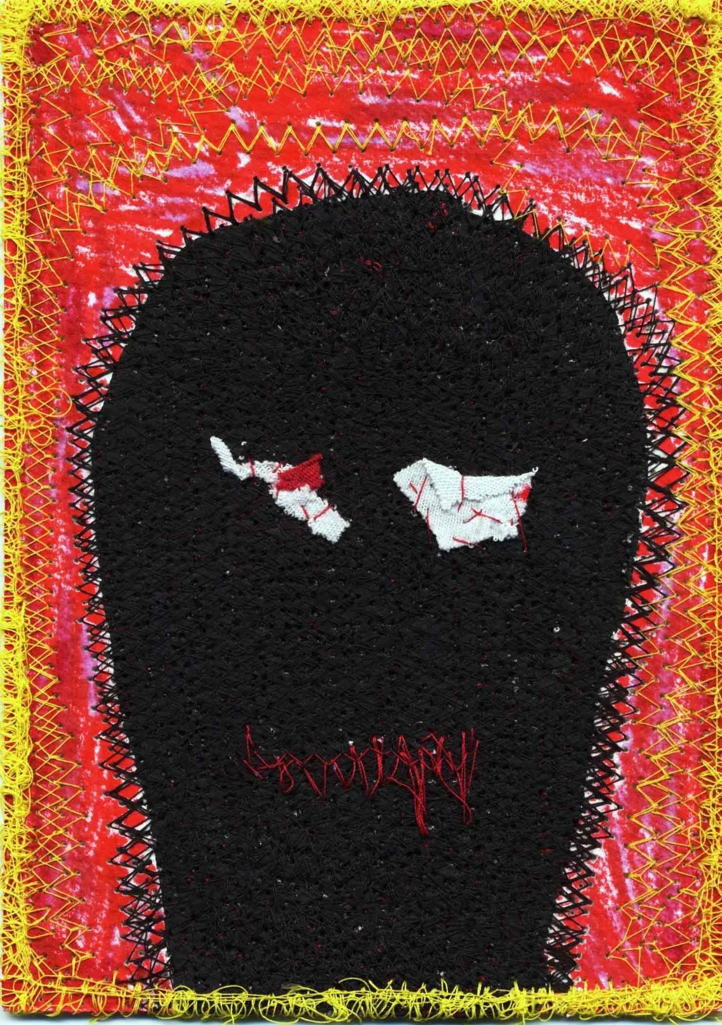 Dark Face on Red · 2014