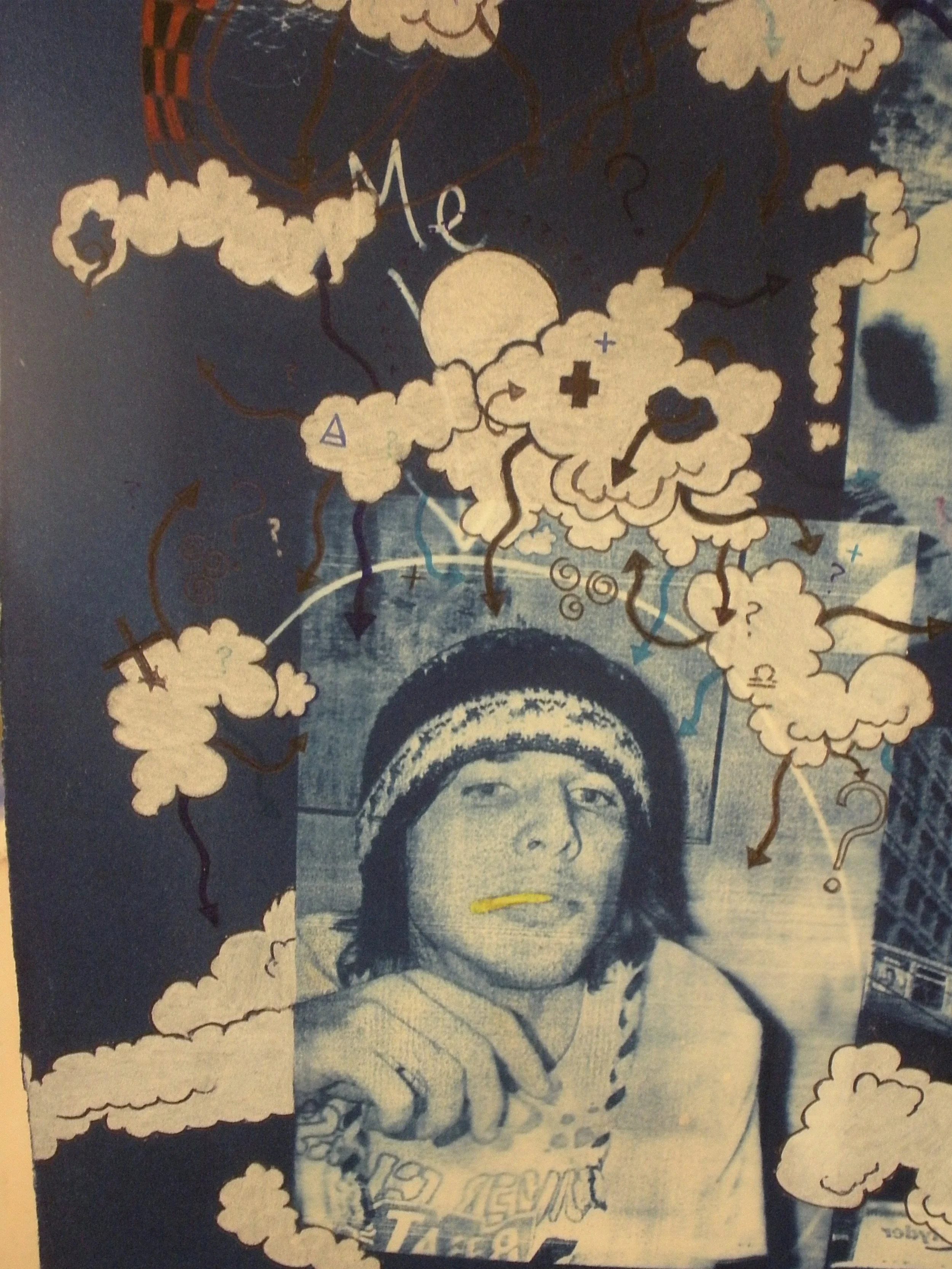 Chicago / self-portrait collage — detail