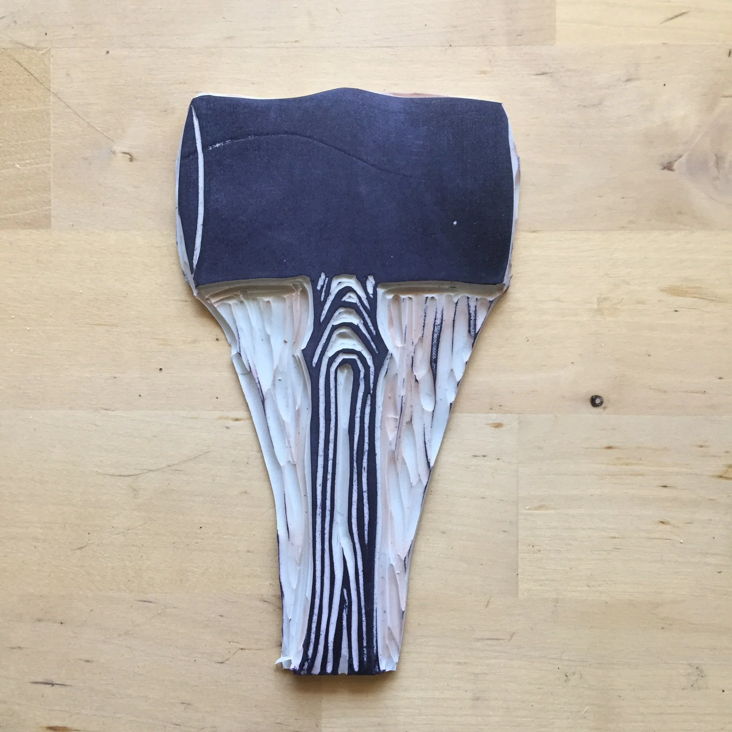 Axe — Carved Block · 2016