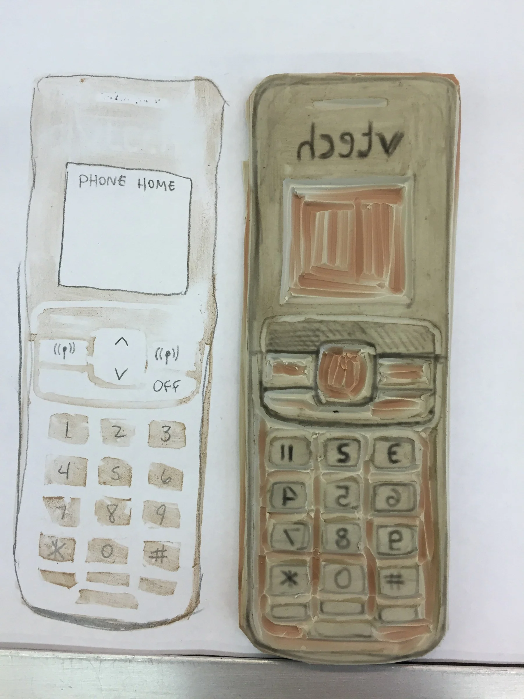 Cell Phone — Relief Prints · 2016 · Related view 2