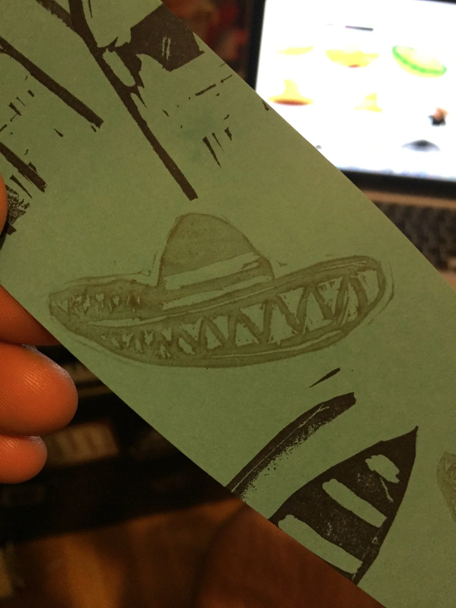 Sombrero — Relief Prints — Detail / alternate view