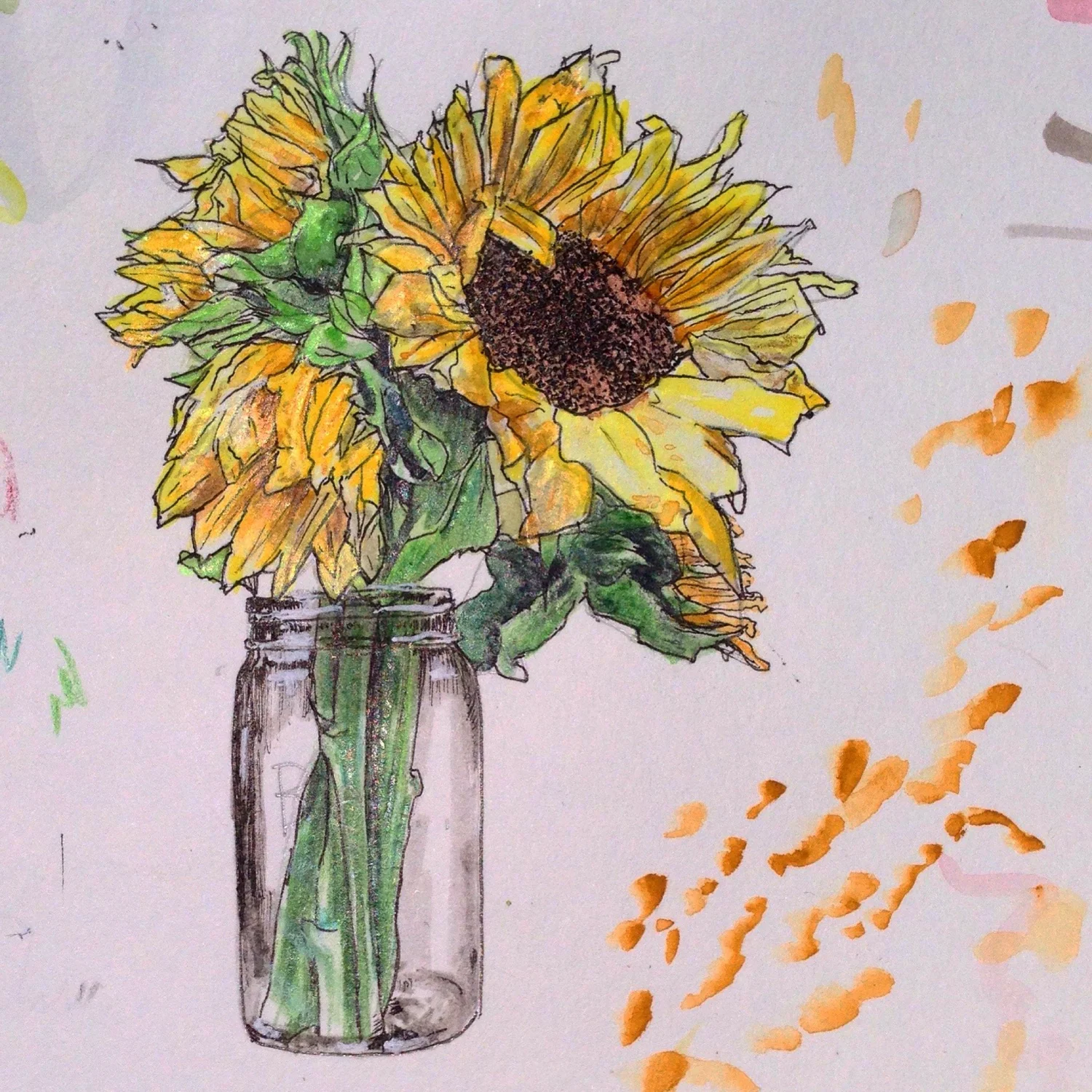 Sunflowers — Detail / alternate view