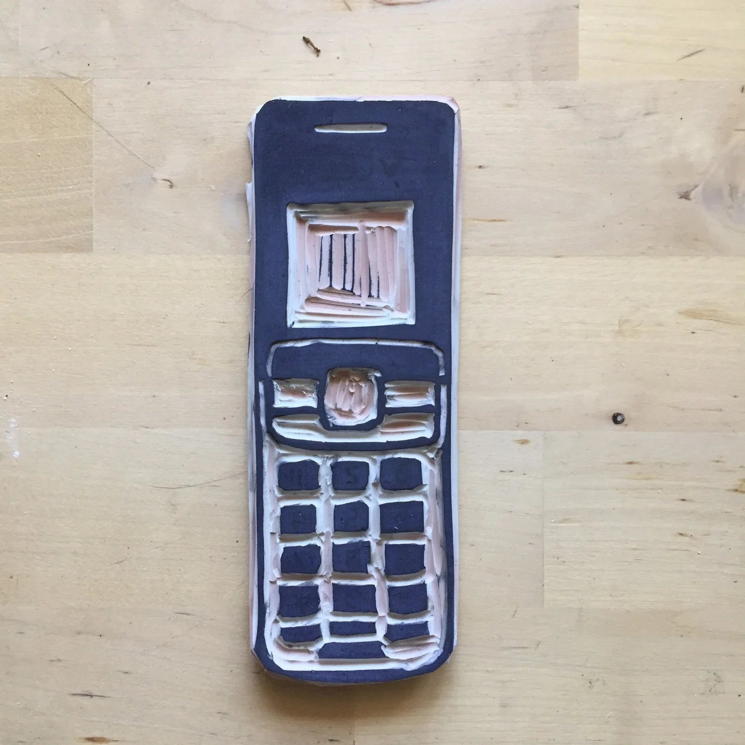 Cell Phone — Relief Prints — Finished work