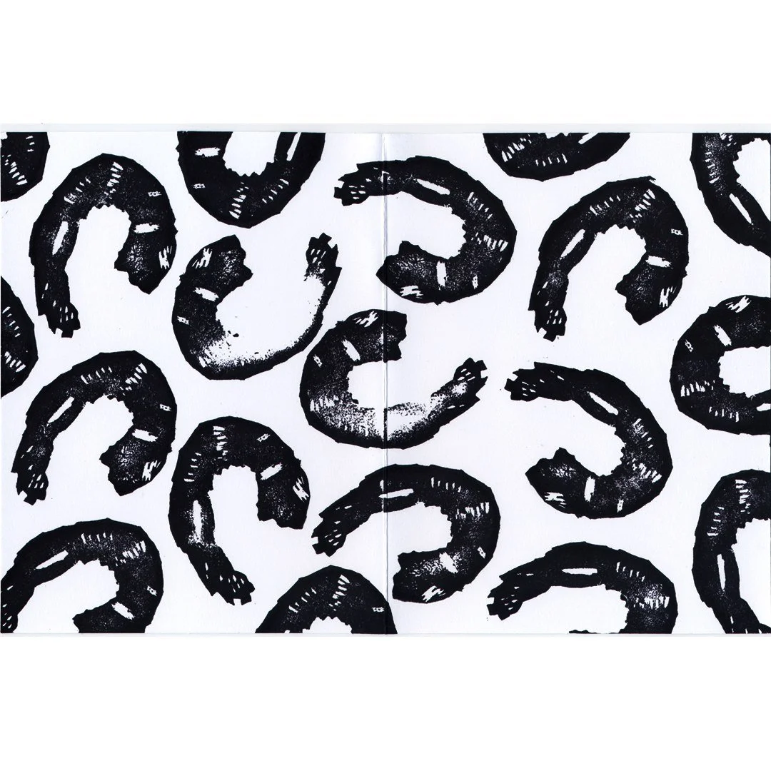 Shrimp — Relief Prints · 2016
