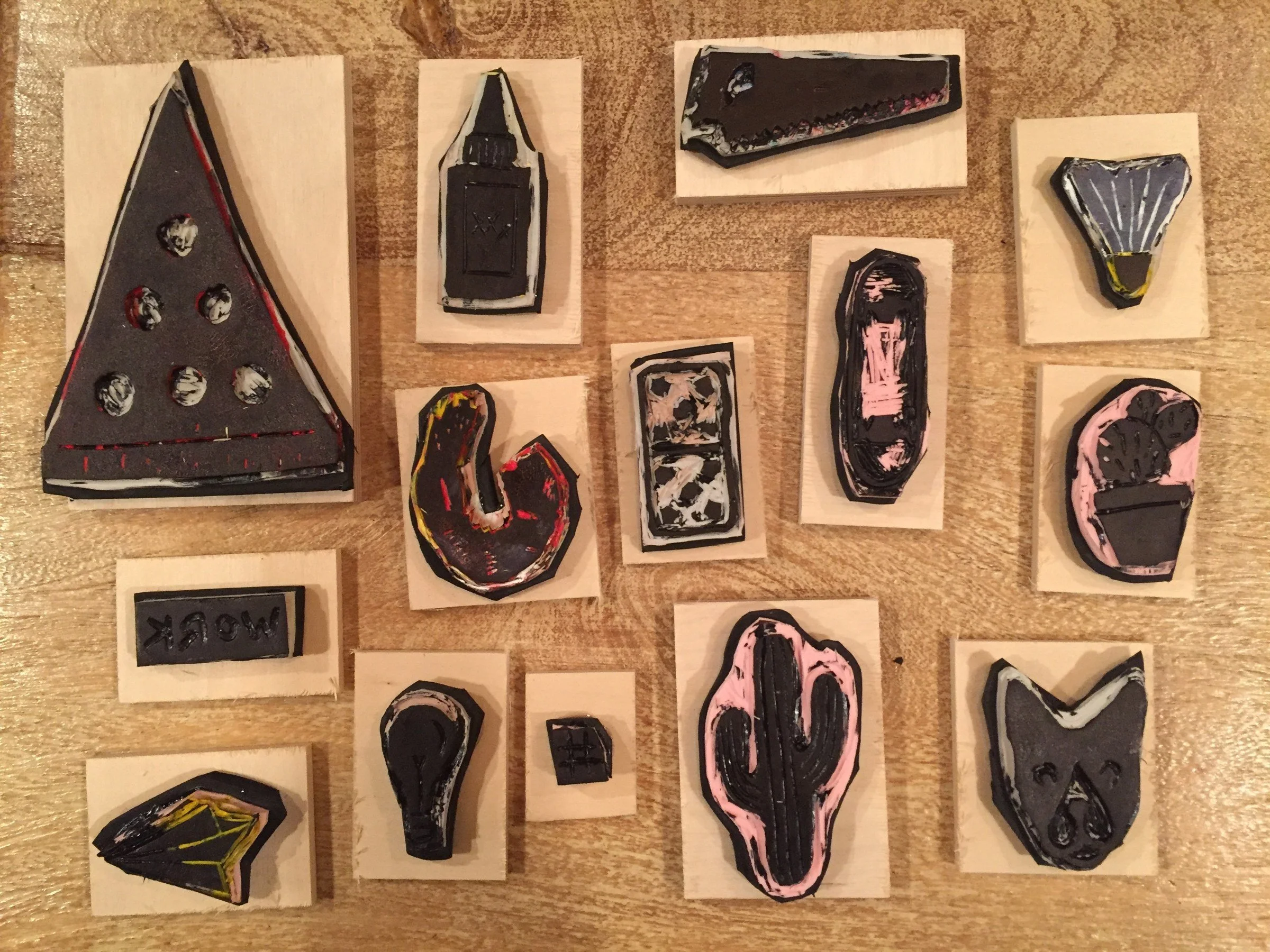 Hand-Carved Stamps — Collection and Process · 2016 · Related view 2