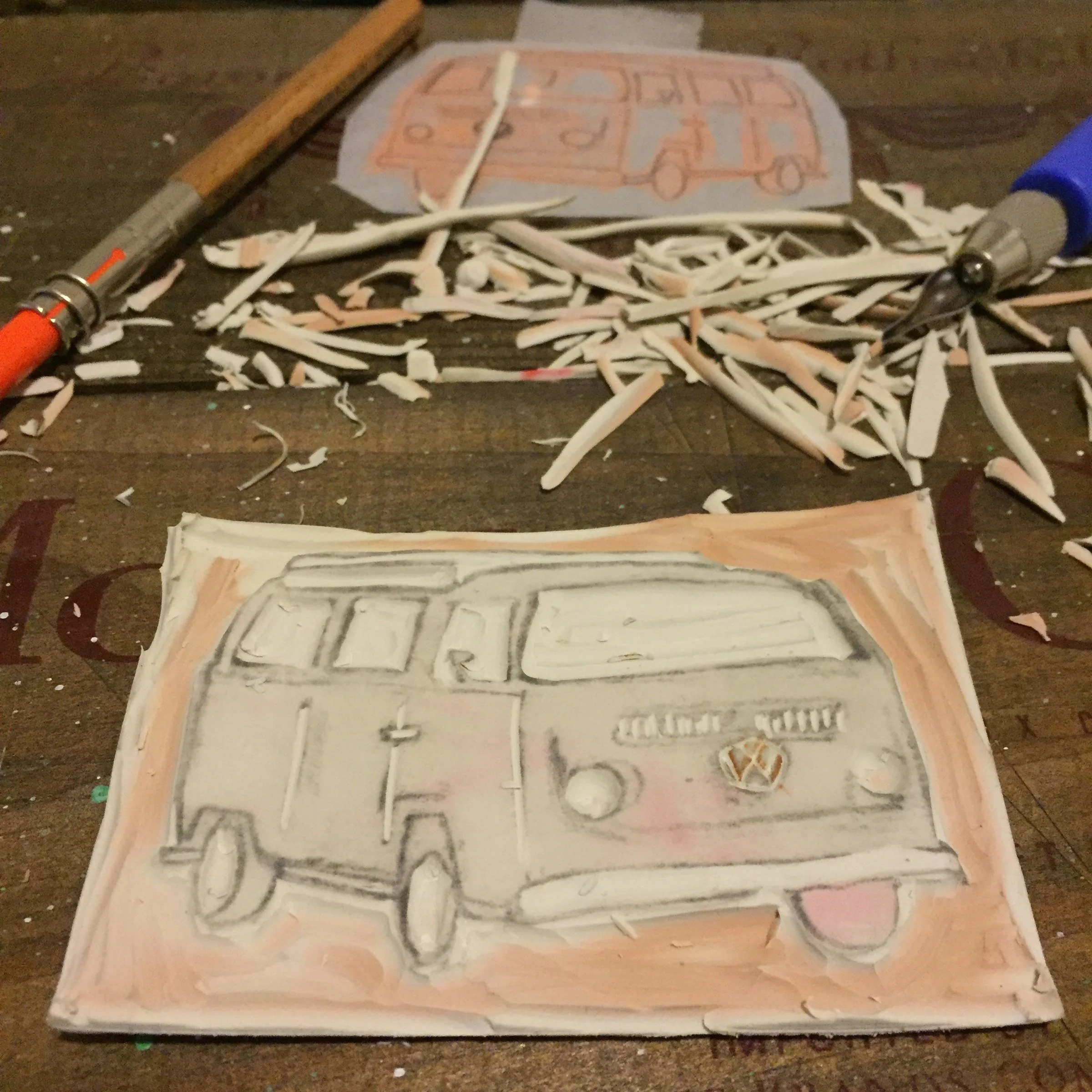 VW Bus — Relief Prints · 2016 · Related view 7