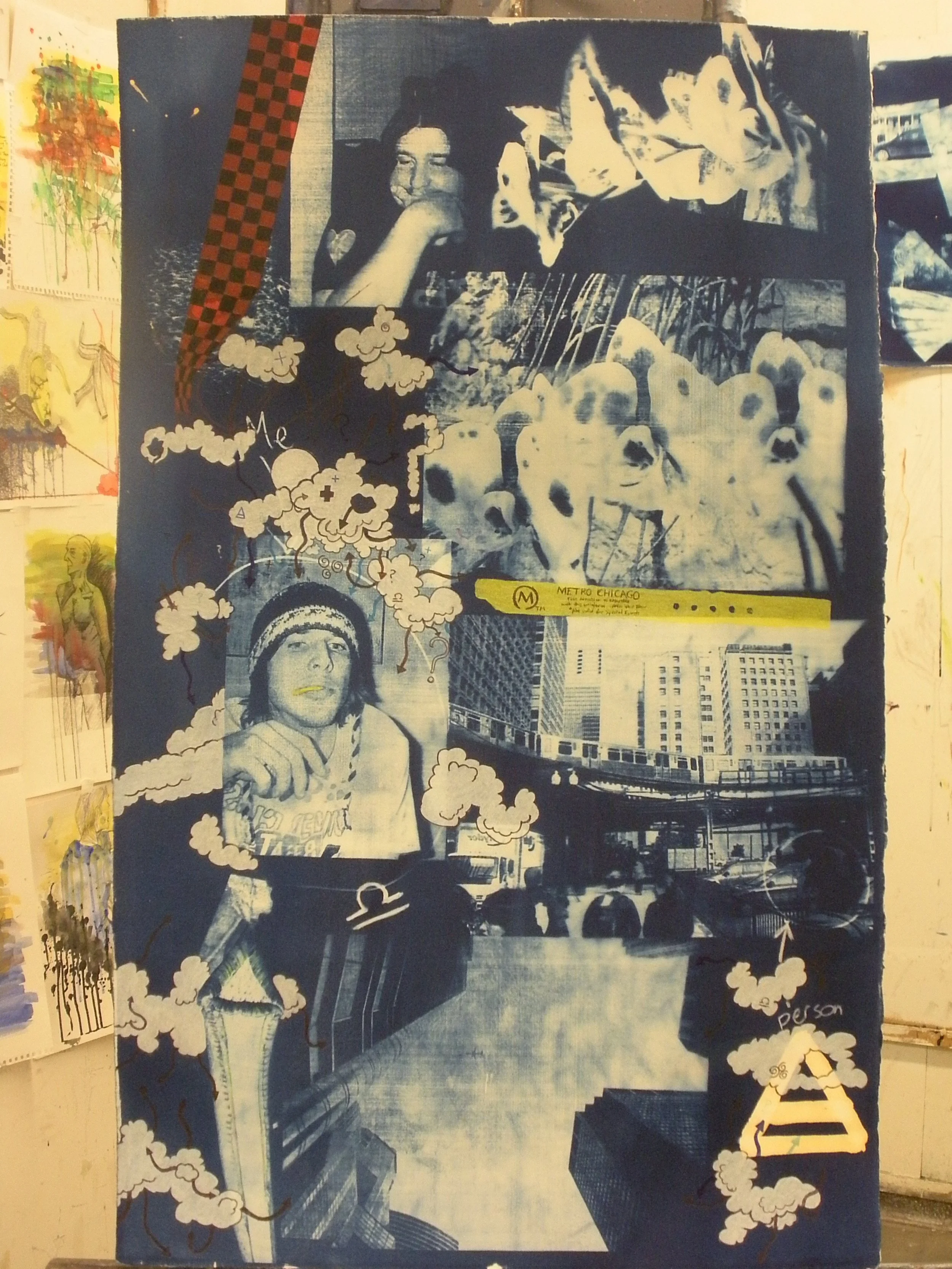 Chicago / self-portrait collage — full view