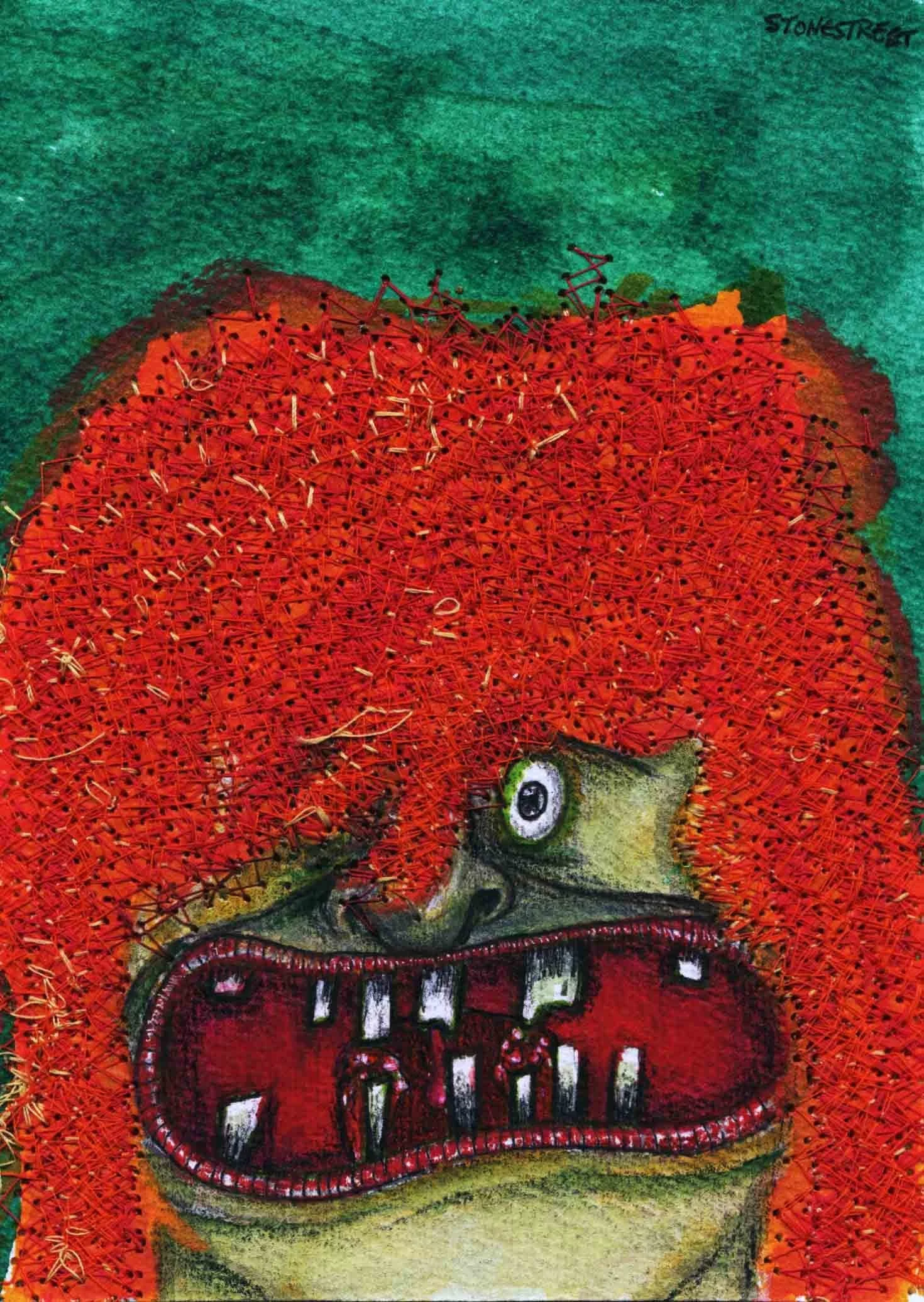 Red-Haired Green Face · 2014