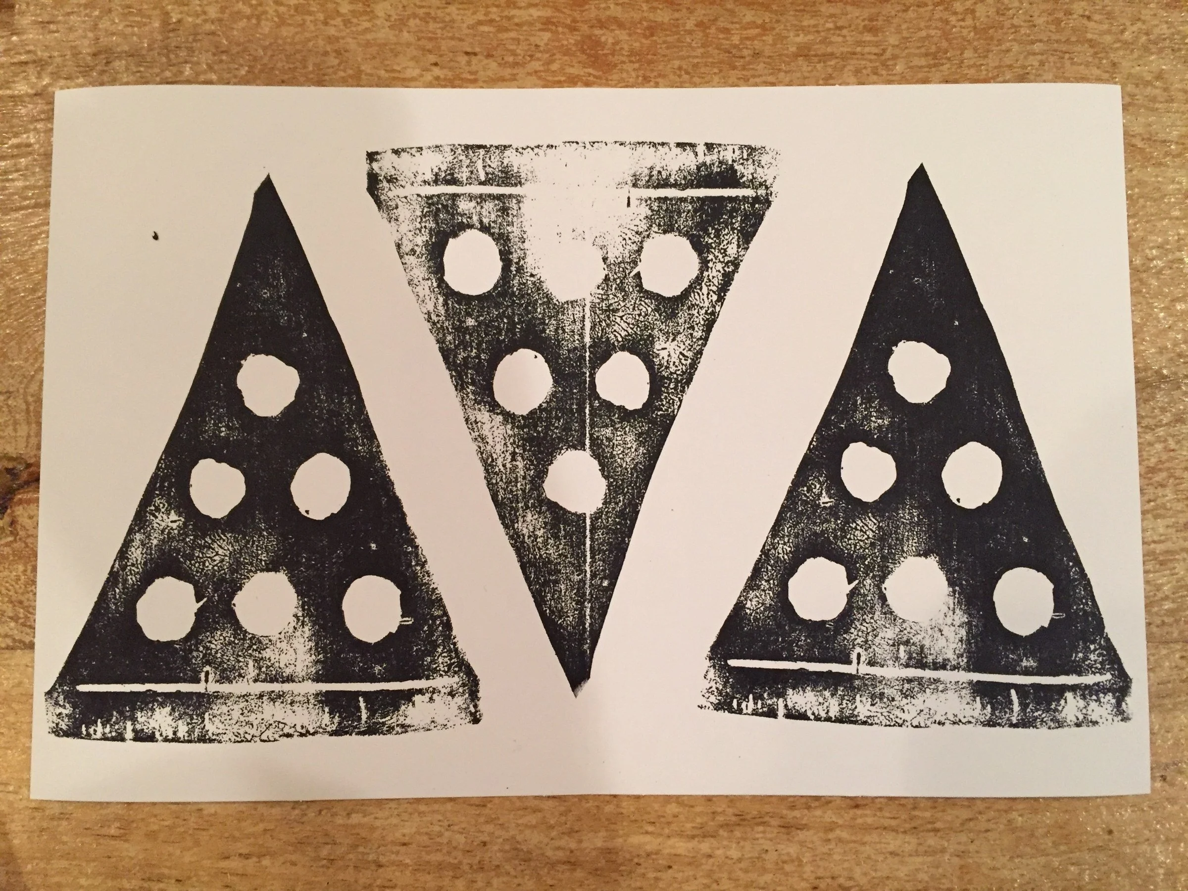 Pizza — Relief Print · 2016