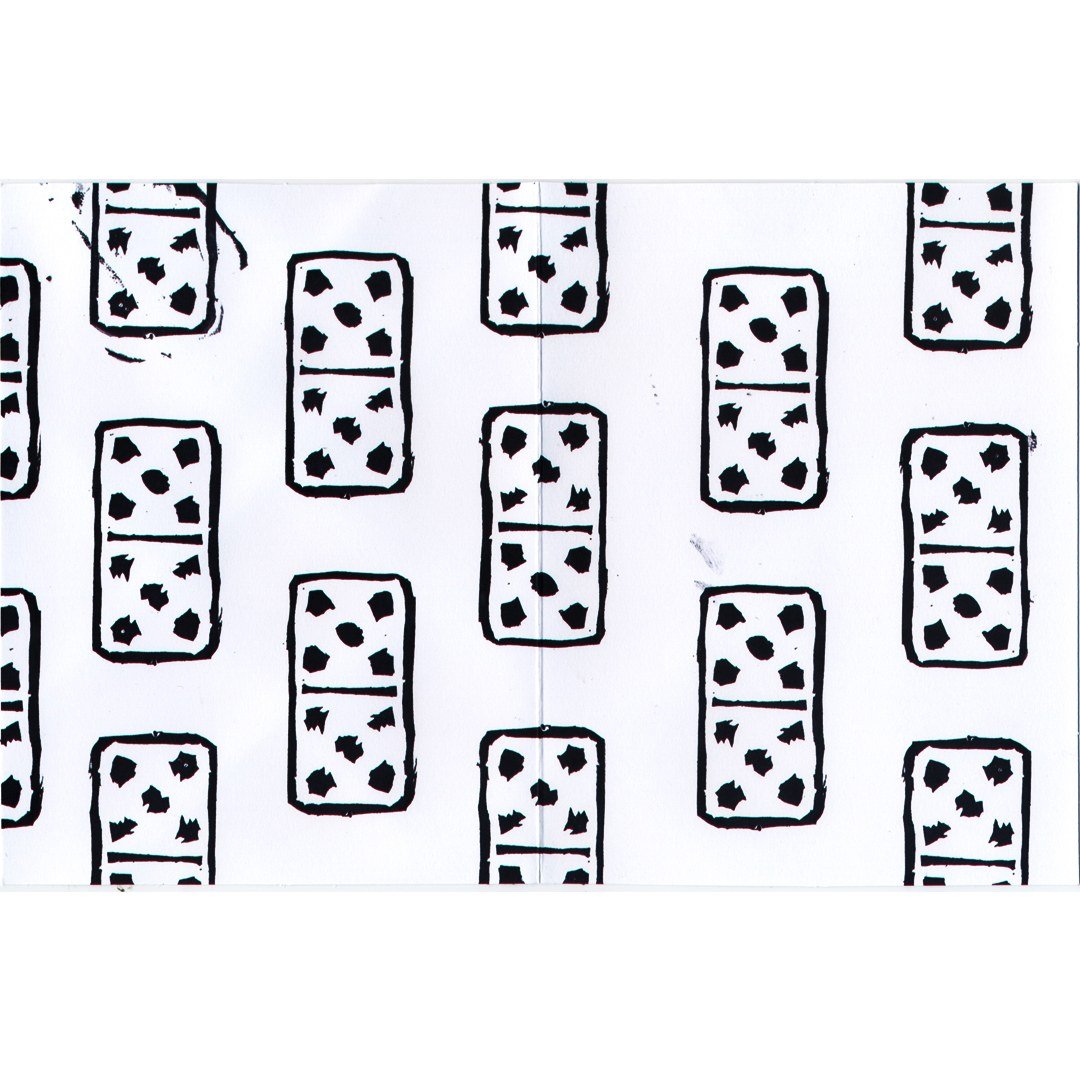 Dominoes — Relief Prints — Finished work