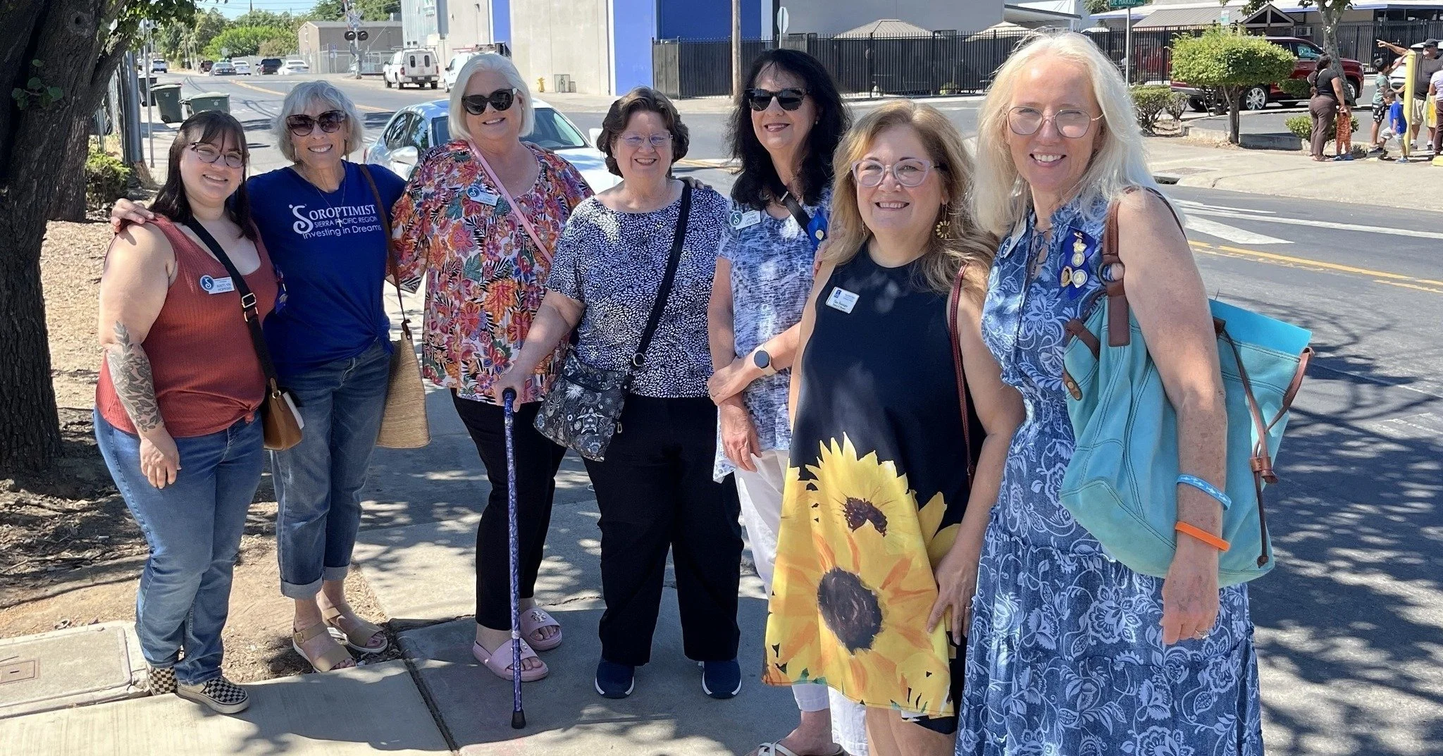 Today, members of Soroptimist International of Oakdale were honored to attend the ribbon cutting ceremony for Hanna's House, a new initiative by the Modesto Gospel Mission.
We had the opportunity to gather together before the ceremony, enjoy a tour o