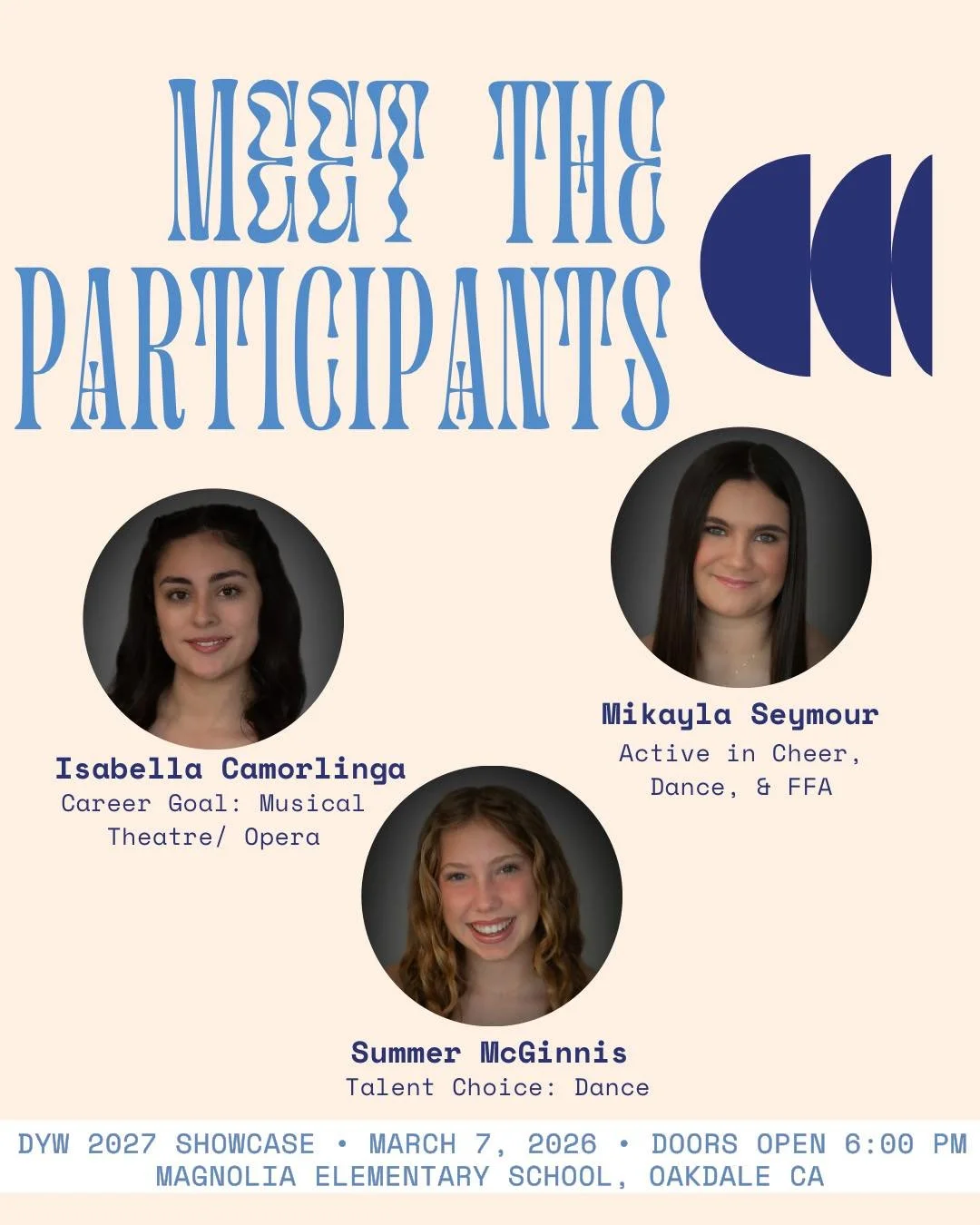 These 12 young women start nightly rehearsals tonight to prepare for the DYW showcase SATURDAY! Swipe to meet our participants, and check out last weeks article in the Oakdale leader to learn even more about these amazing girls! 

https://www.oakdale