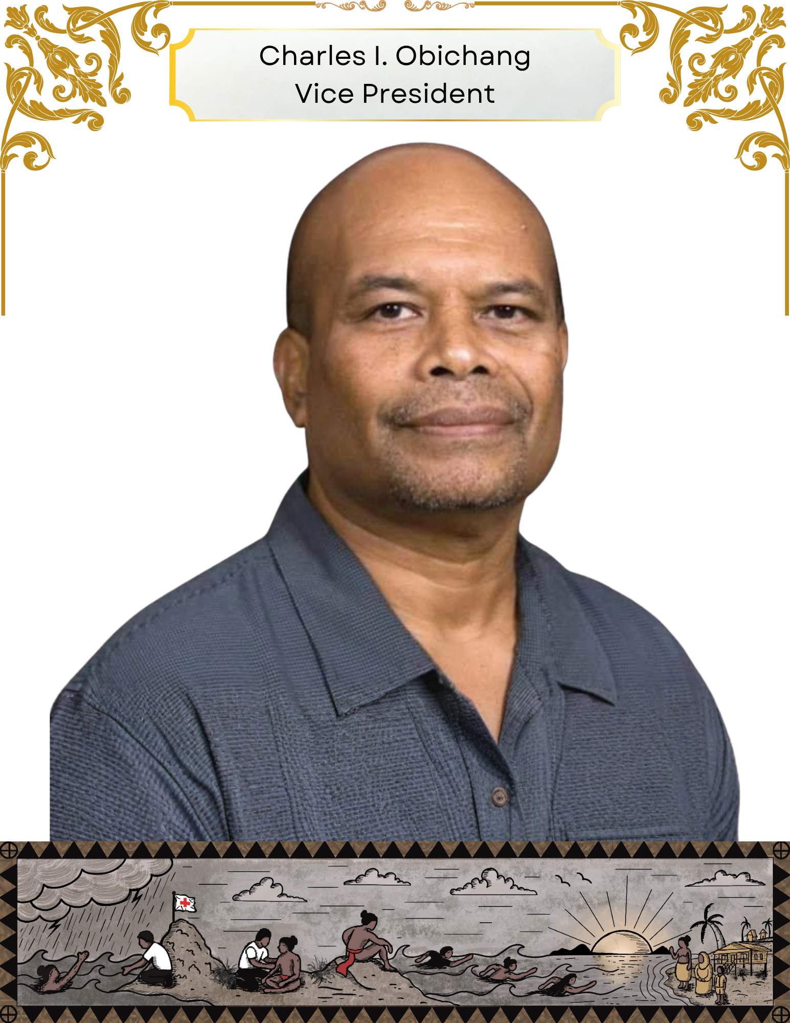 Charles I. Obichang, Vice President of The Governing Board, Palau Red Cross Society.