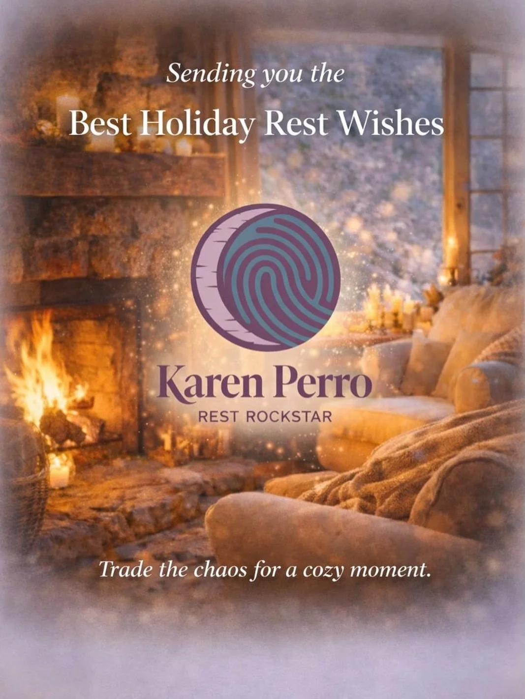 Best Holiday Rest Wishes..
Trade the chaos for a cozy moment&hellip;
and remember ..you are the Rockstar of your own life and just need the rest to match! 
Rest is not a reward, it&rsquo;s the root that lets you rise, create, and thrive.
✨
Thank you 