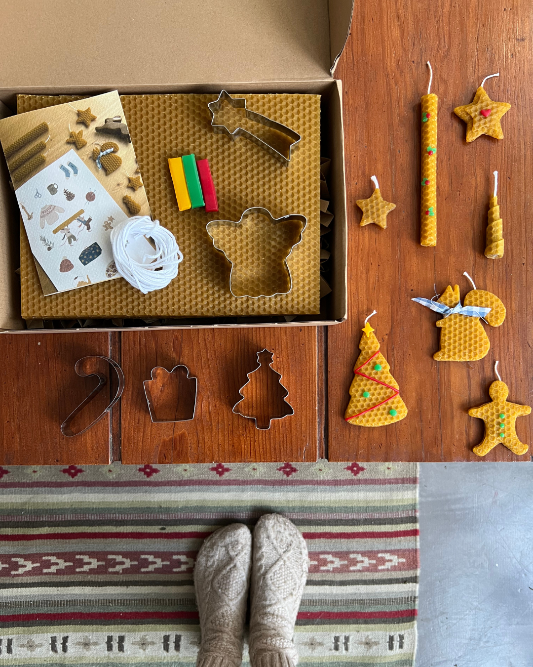 kit velas cera de abelha | edição limitada - especial natal