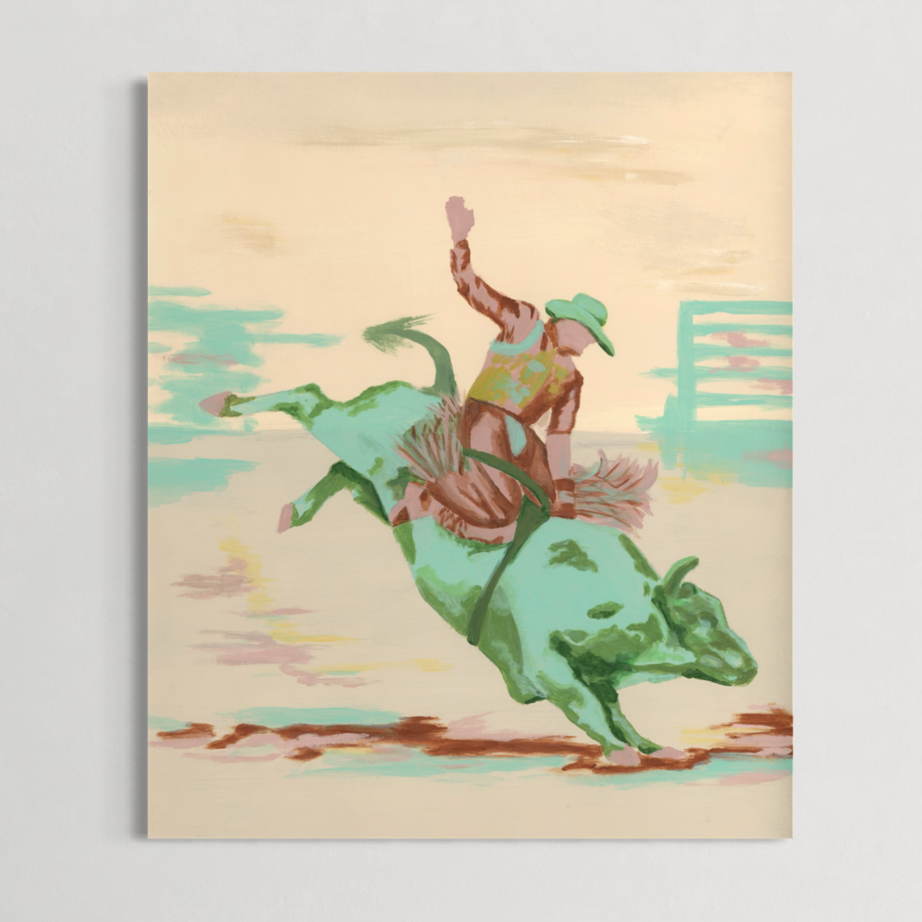 Bullrider J.B. Mauney 9x12"