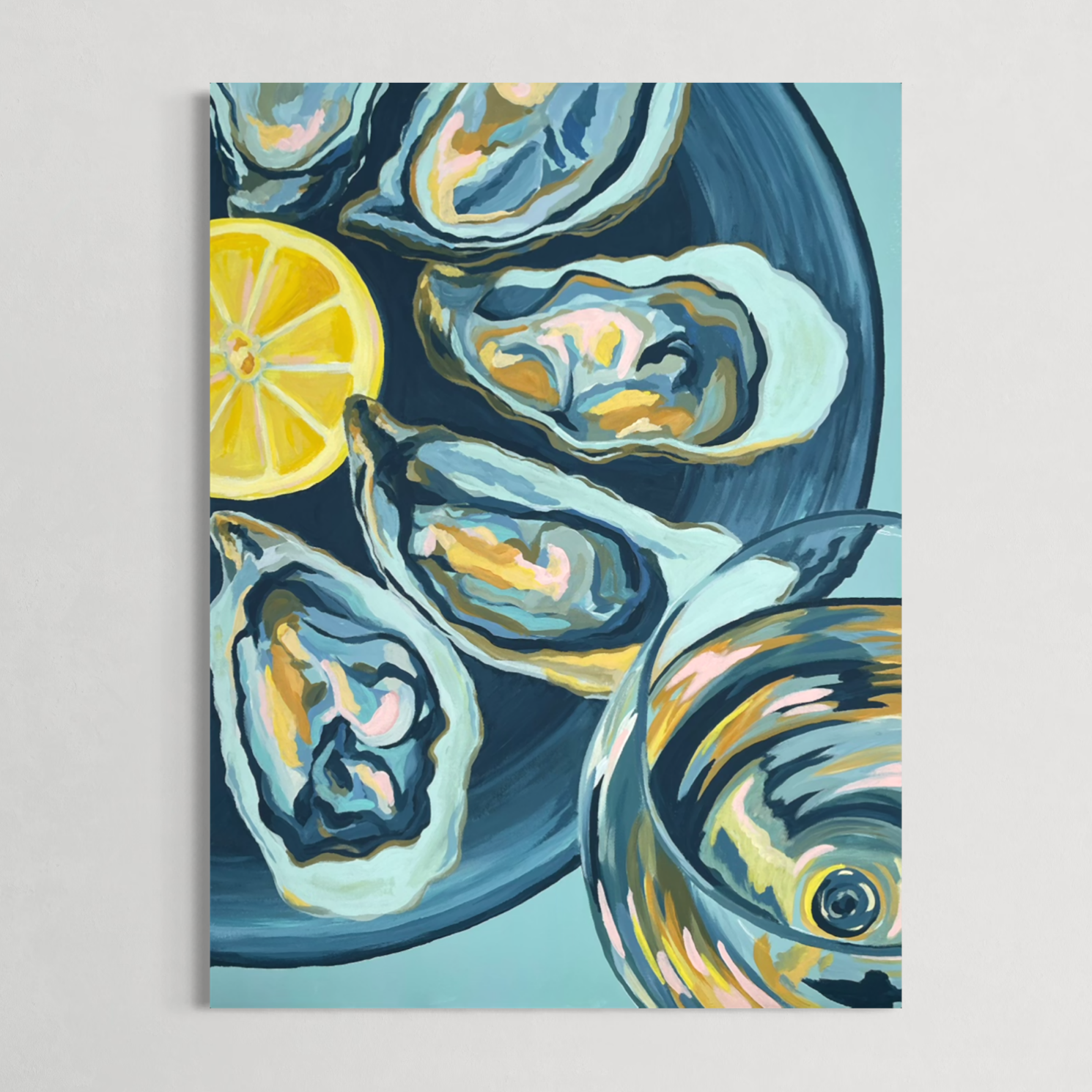 Oysters and Wine 24x18"