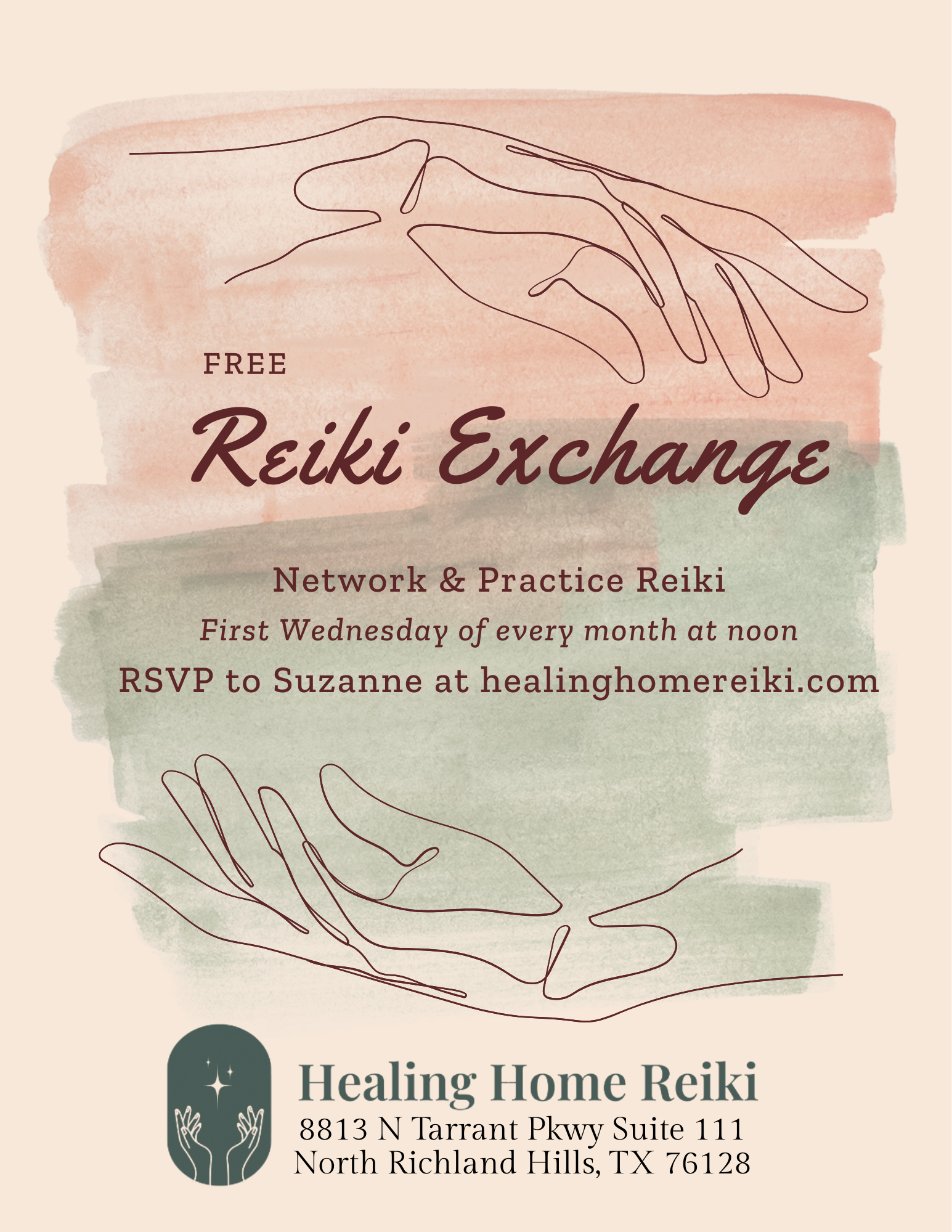 Reiki Exchange - monthly first Wed at noon
