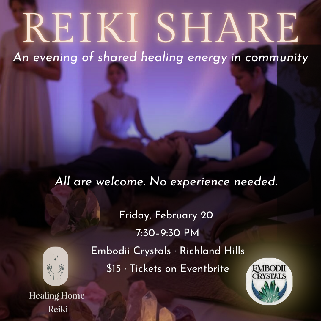 Reiki Share at Embodii Crystals