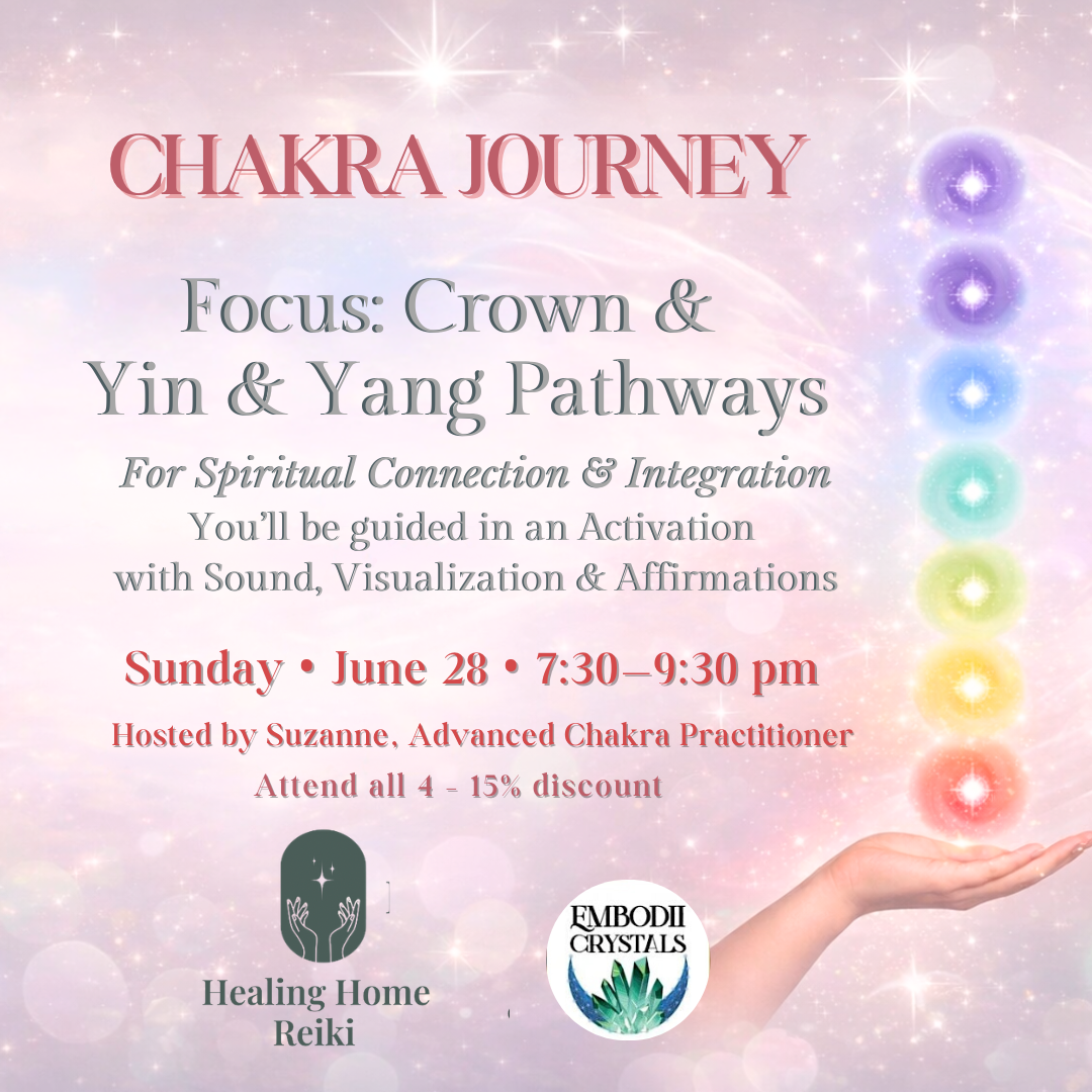 Chakra Journey Series: Crown &amp; Yin Yang Pathways