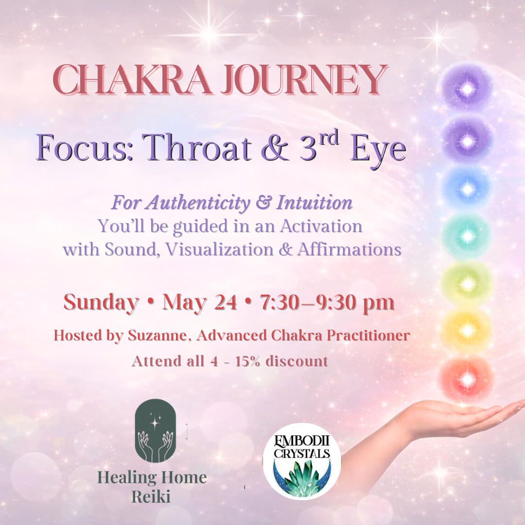 Chakra Journey Series: Throat &amp; 3rd Eye