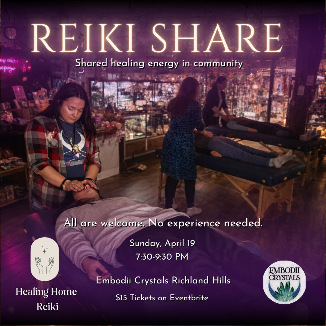 Reiki Share at Embodii Crystals