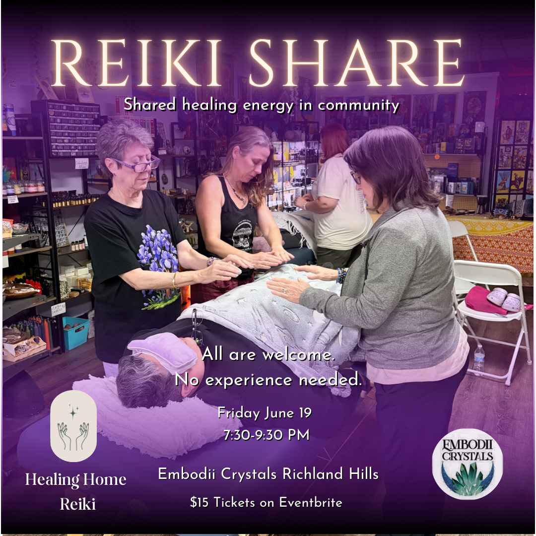Reiki Share at Embodii Crystals