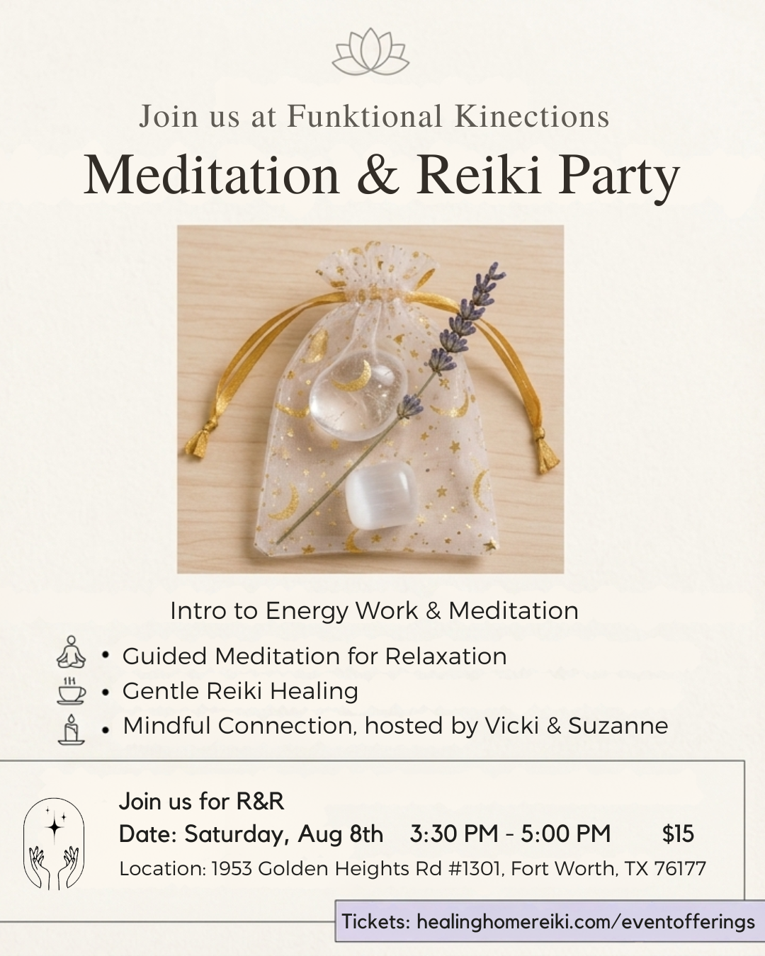 Meditation & Reiki Party — August