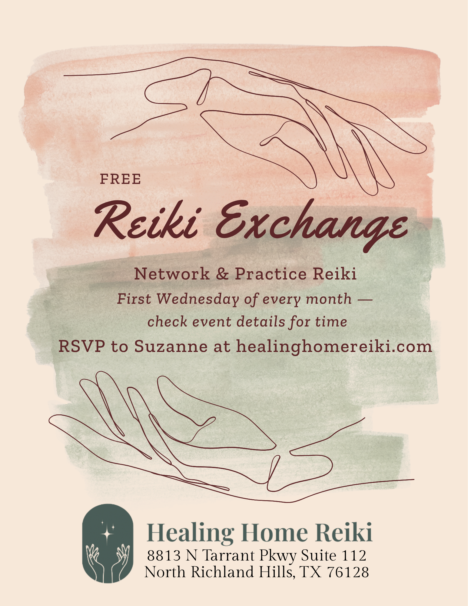 Reiki Exchange - monthly first Wed at noon