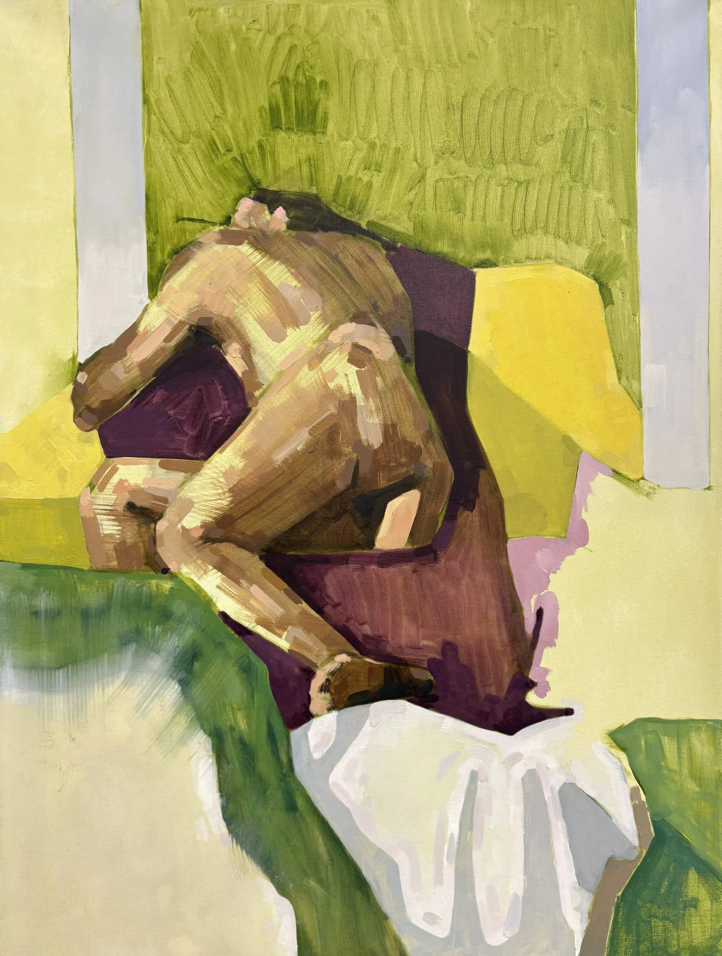 Figure Study, 2025, oil on canvas, 40 x 30 inches