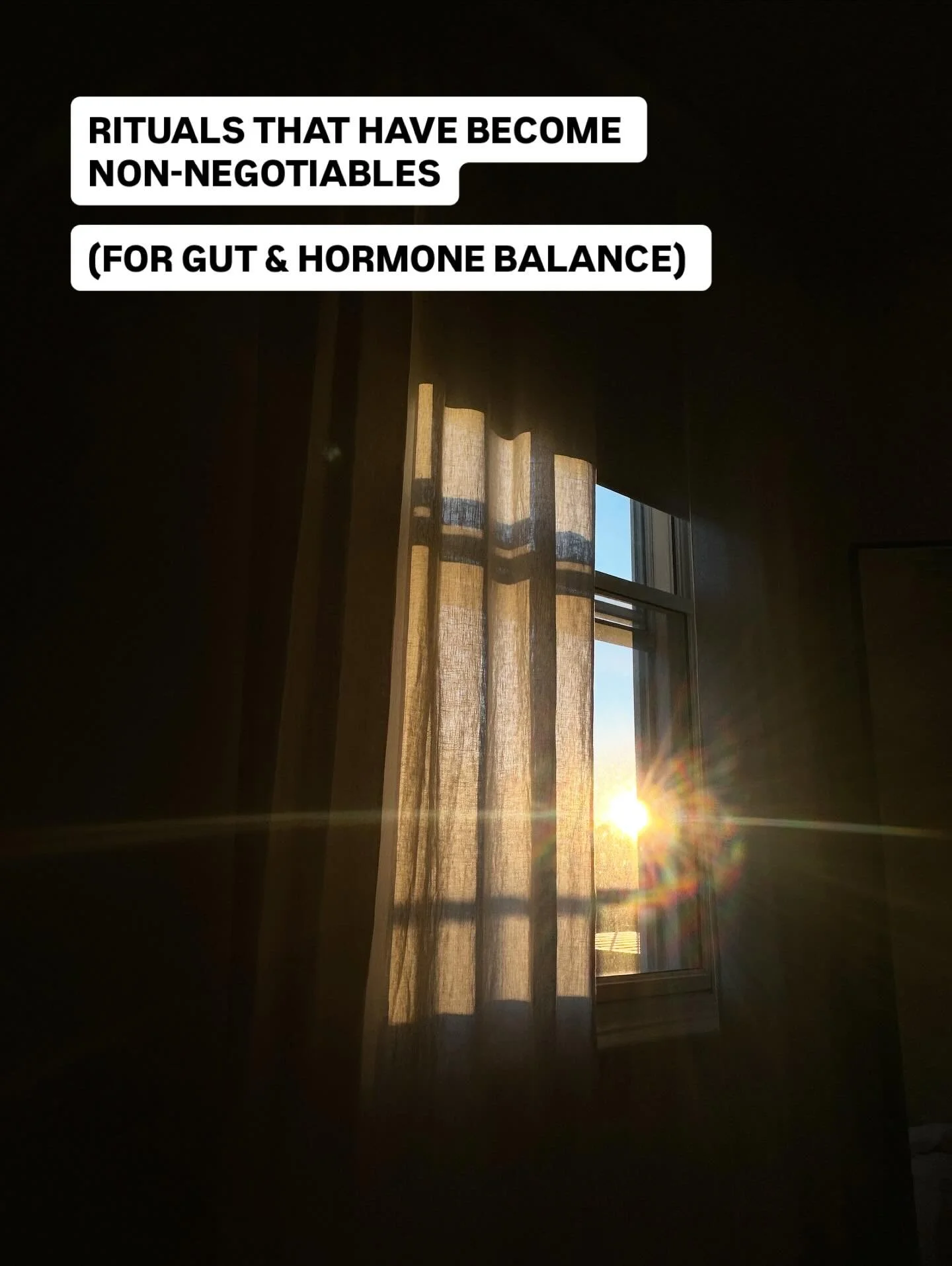 Rituals that have become non-negotiables (for gut &amp; hormone balance)

These aren&rsquo;t trends &mdash; they&rsquo;re the little things that slowly become integral to your day to day. 
It&rsquo;s not even about routine (because that can sound rig