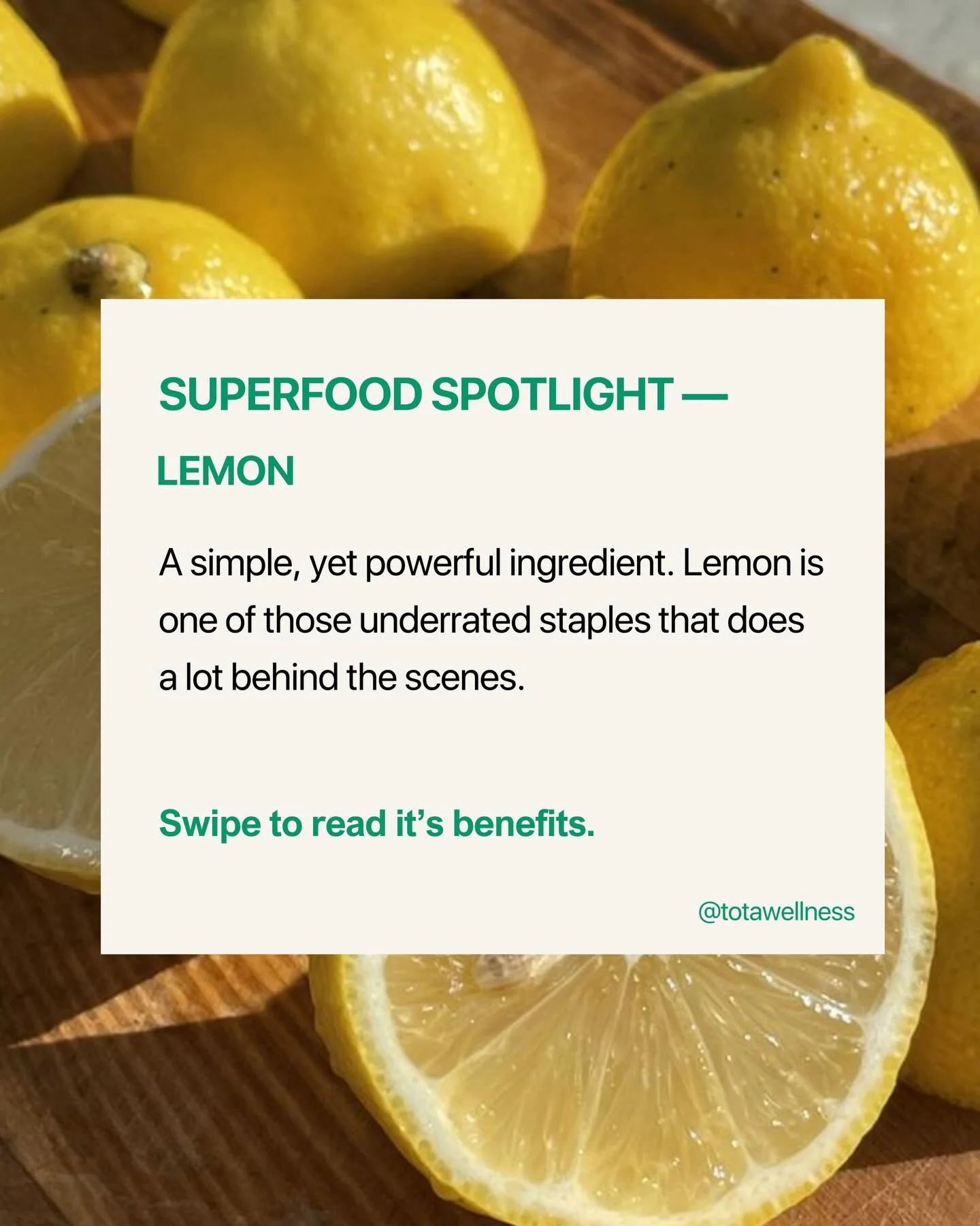 🍋 SUPERFOOD SPOTLIGHT &mdash; LEMON

So simple. Affordable. Powerful. ALWAYS a staple in my house.

No &mdash; it&rsquo;s not a magic detox.
But small, consistent habits?
Those add up.

Start simple: warm lemon water first thing in the morning.

ACT