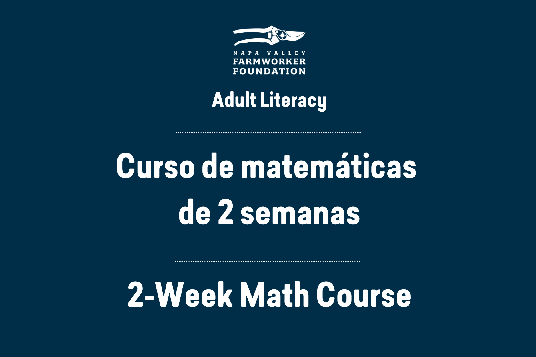 2-Week Math Course