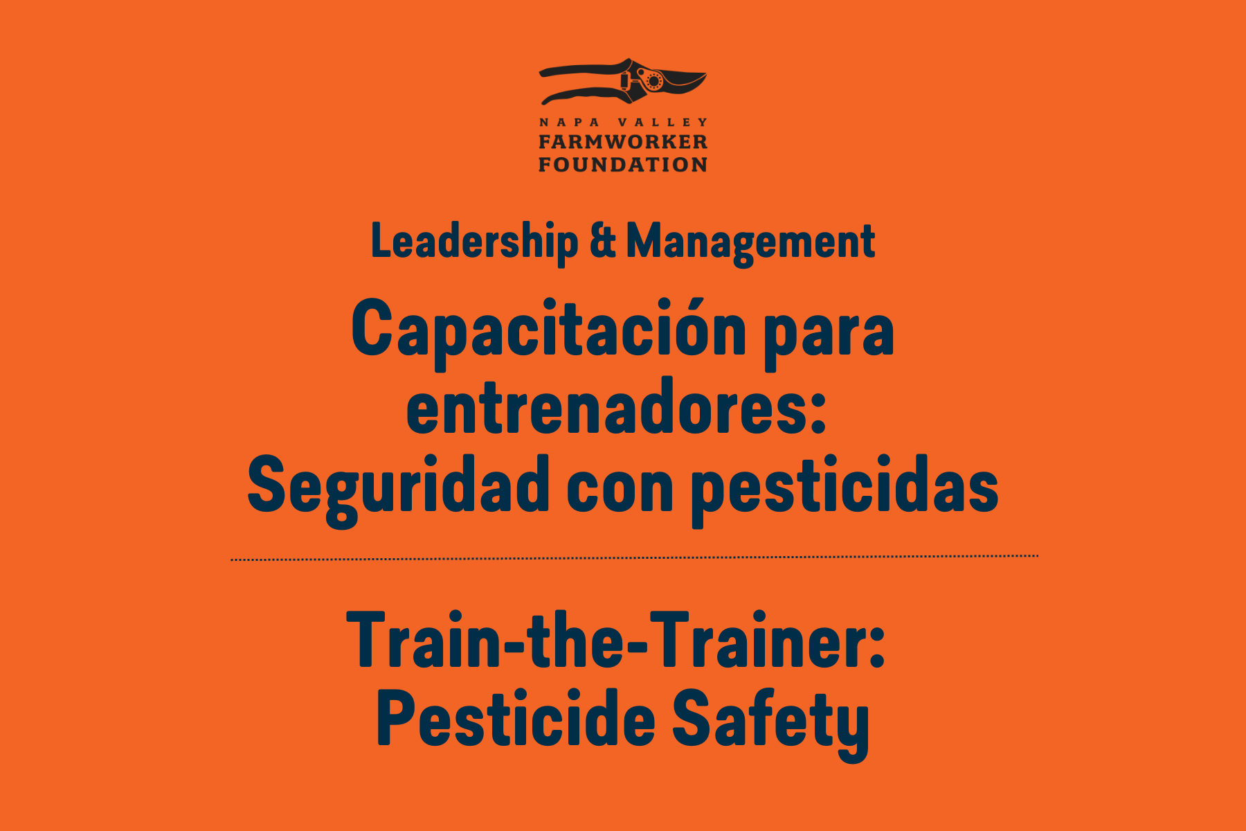 Train-the-Trainer: Pesticide Safety 