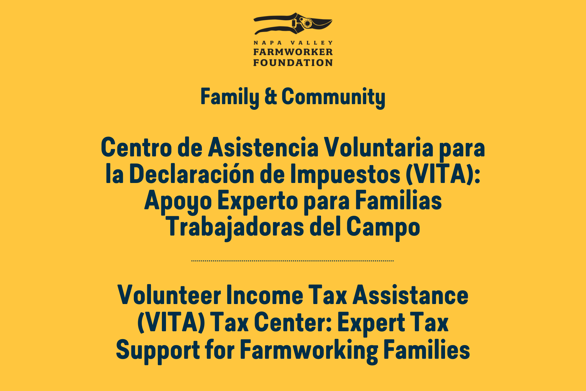 Volunteer Income Tax Assistance (VITA) Tax Center: Expert Tax Support for Farmworking Families 