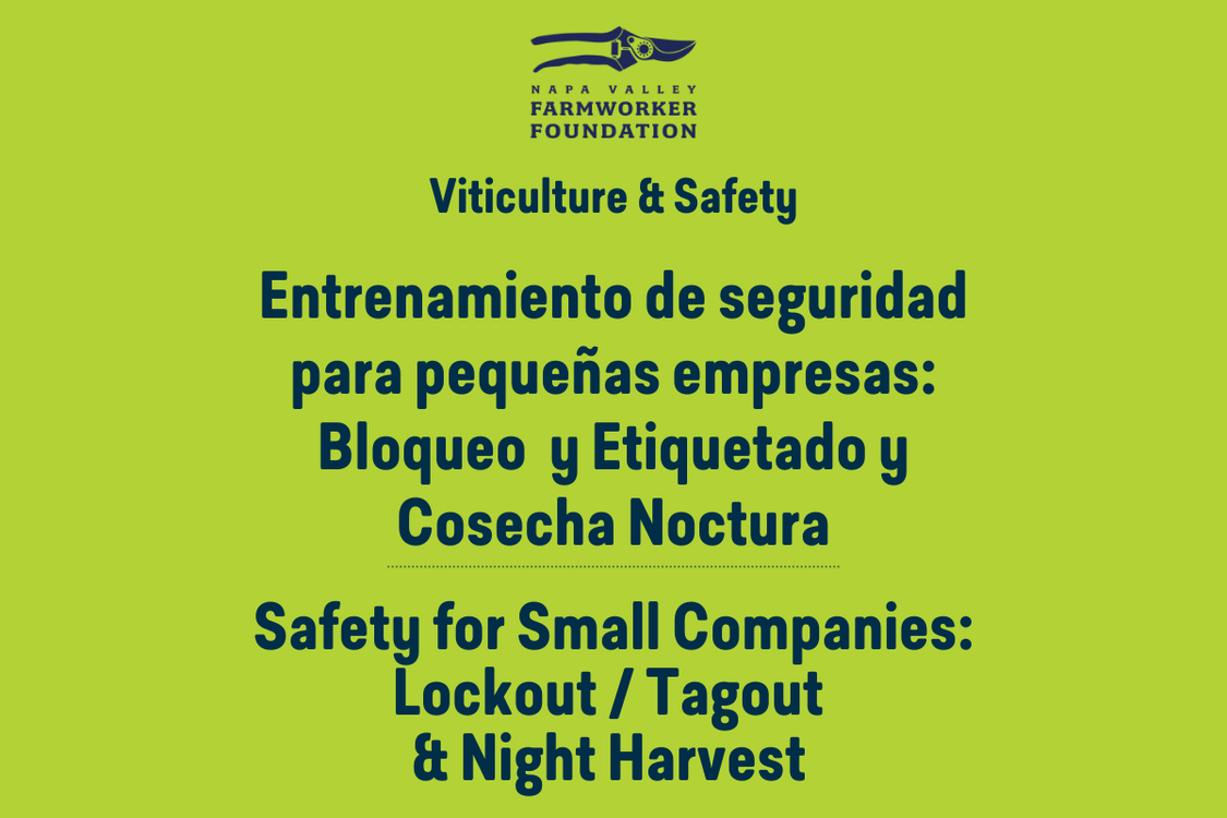 Safety Trainings for Small Companies: Lockout/Tagout &amp; Night Harvest Safety