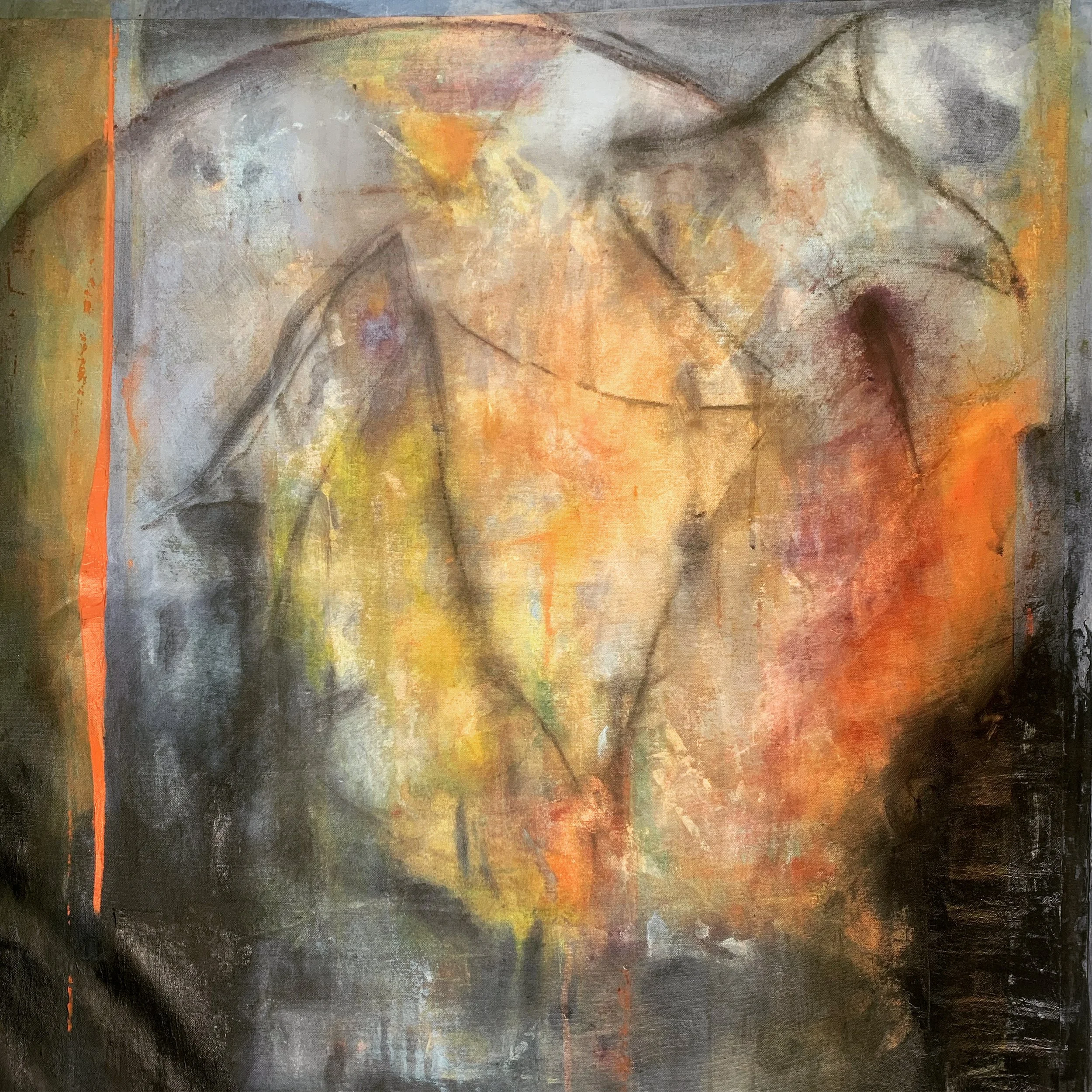 Ancient Feeling | 36 x 36 inches | Mixed media on canvas