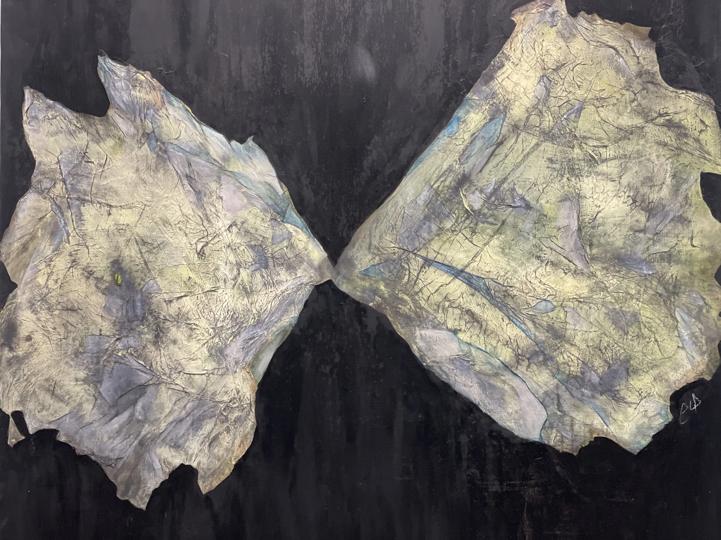 Out from the Nigredo | 42 x 40 inches | Mixed media on wood panel | $3,300