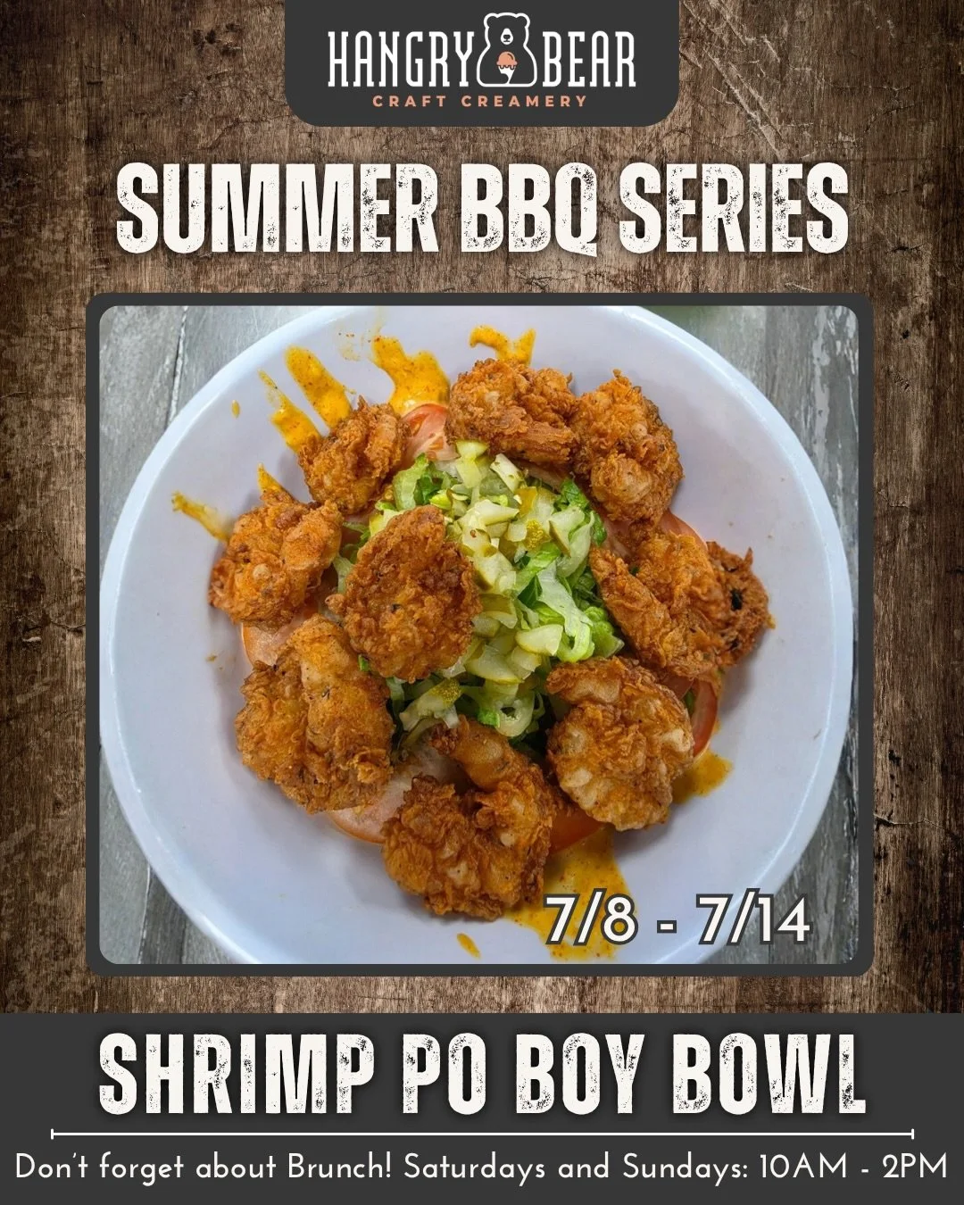 Take a look at this week&rsquo;s specials, available from July 8th to July 14th! 👀

This week&rsquo;s featured special is our Shrimp Po&rsquo; Boy Bowl, made with rice, shredded lettuce, tomato, fried shrimp, pickles, and remoulade.

Make sure to al