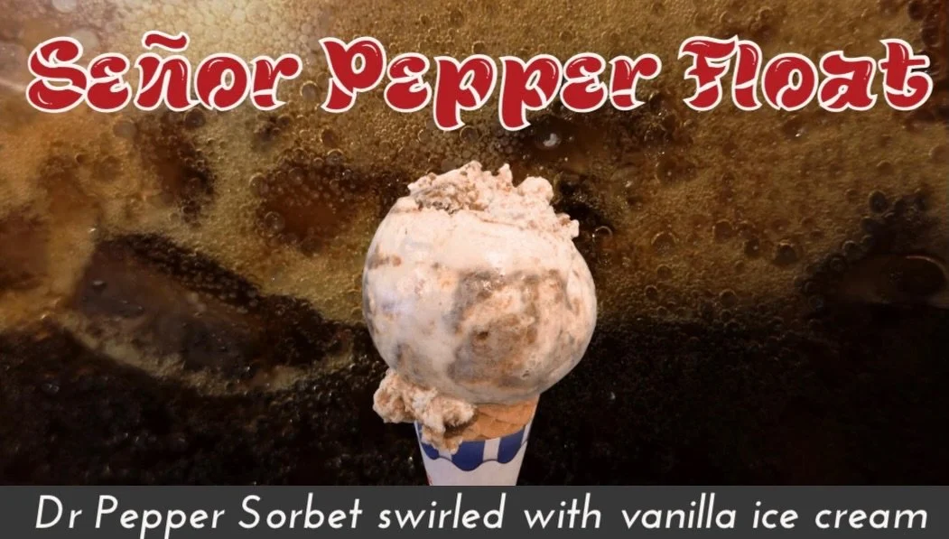 We&rsquo;ve got an exciting new flavor for you!

Meet Se&ntilde;or Pepper Float, a Dr Pepper sorbet swirled with vanilla ice cream. Basically, we took a Dr Pepper float and put it in a scoop!

Stop by and try it today!