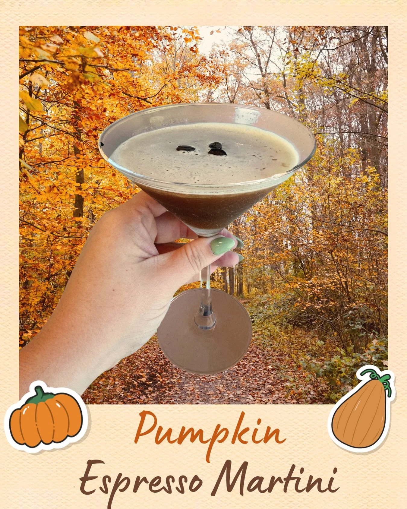 Celebrate the start of fall with our Pumpkin Espresso Martini! 🎃☕️

Made with 1.5 oz of pumpkin vodka, 1 oz of coffee liqueur, and 1 oz of espresso cold brew.

Stop by and celebrate the season with us!