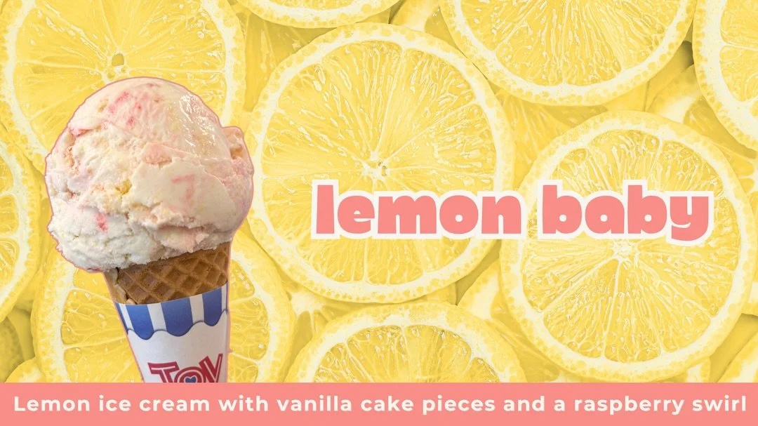 Two new flavors are here!

Lemon Baby: Lemon ice cream with vanilla cake pieces and a raspberry swirl.

No Sugar Added Butter Pecan: Sugar-free praline ice cream with pecan pieces.

Stop by Hangry Bear and give them a try! 🍦