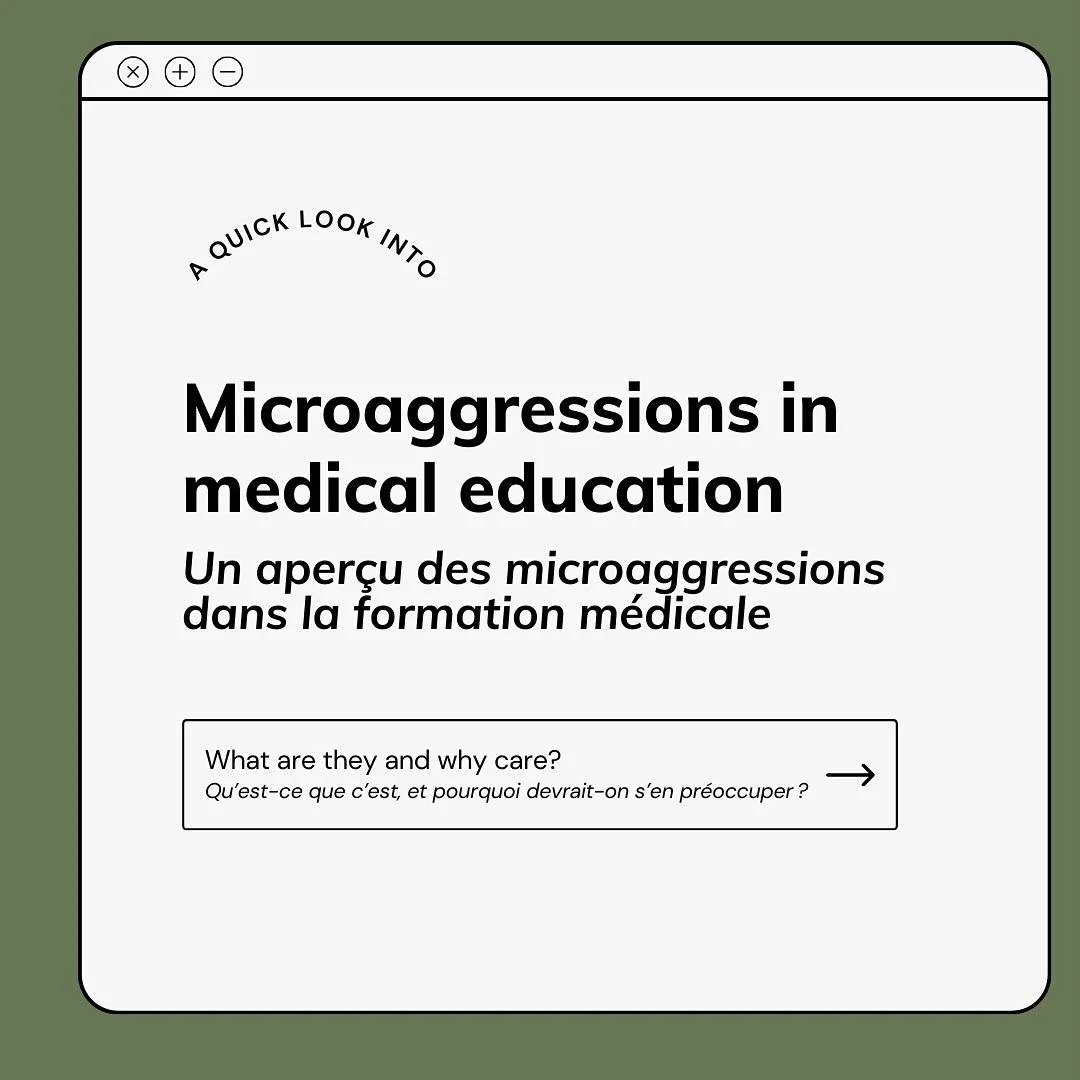 Have you experienced or witnessed microaggressions in medical education? π©Ί We’re gathering anonymous stories from Atlantic Canadian medical students to shed light on these everyday harms and spark change through an educational series. Share yo