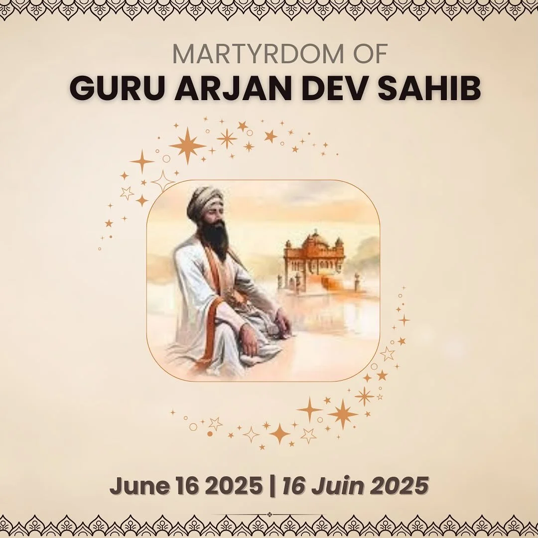 ποΈToday we remember Guru Arjan Dev Sahib Ji, the fifth Guru of Sikhism and the faith’s first martyr. Tortured in 1606 for standing firm in his beliefs, his legacy shaped the Sikh path of resilience, service, and spiritual strength. Swipe to le