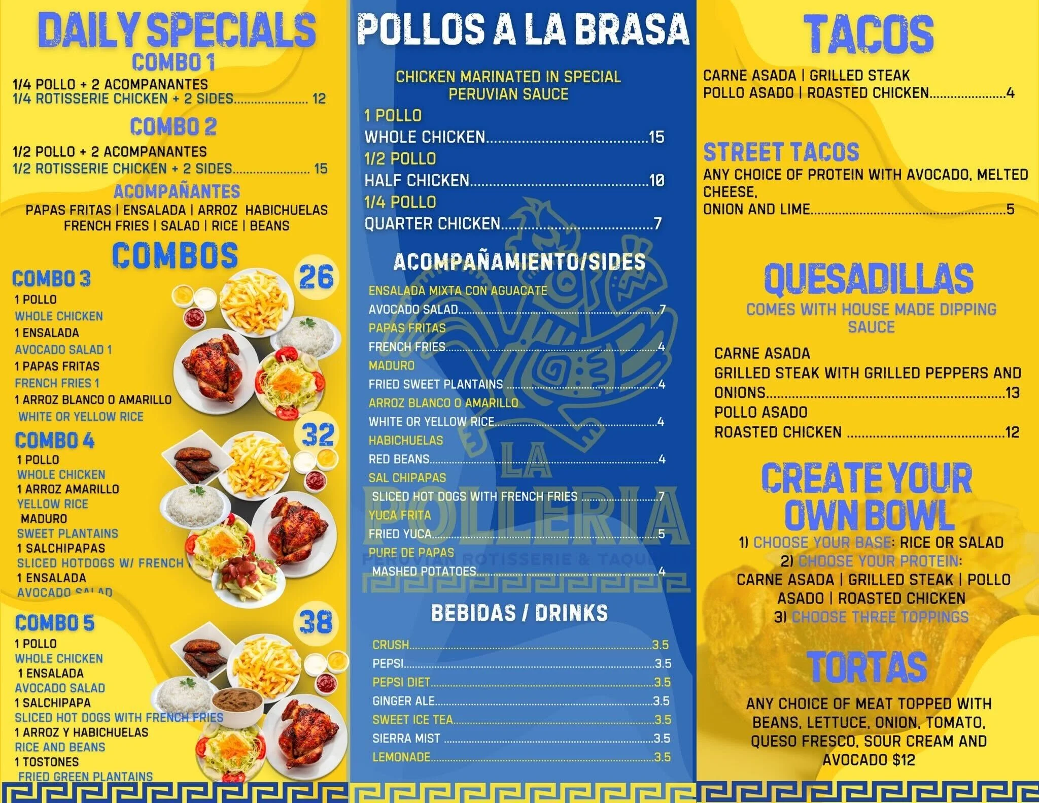 Our Menu — La Polleria