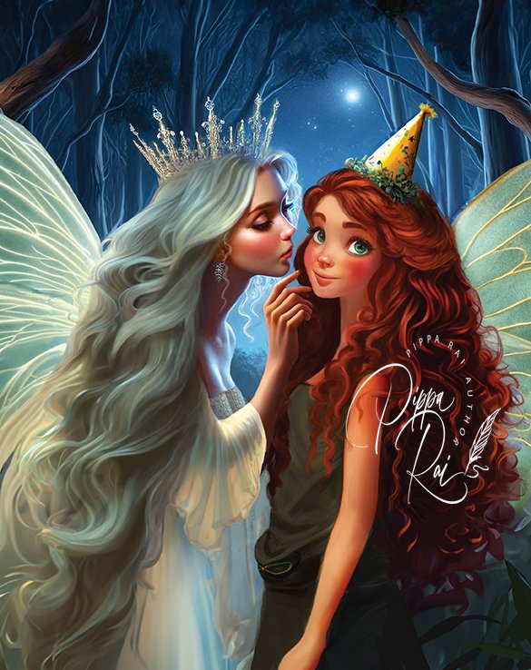 Princess Willow gives Fairy Blaze a kiss to thank her for her gift.