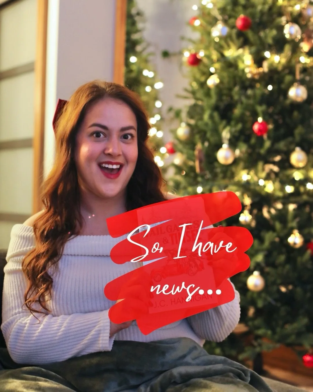 I can&rsquo;t believe this moment is real&hellip; I&rsquo;m actually holding a physical copy of Tailgates &amp; Tinsel in my hands!! 🥹✨

When @authorjchannigan first told me she was dreaming up a Christmas in Cobourg series, I was instantly excited.